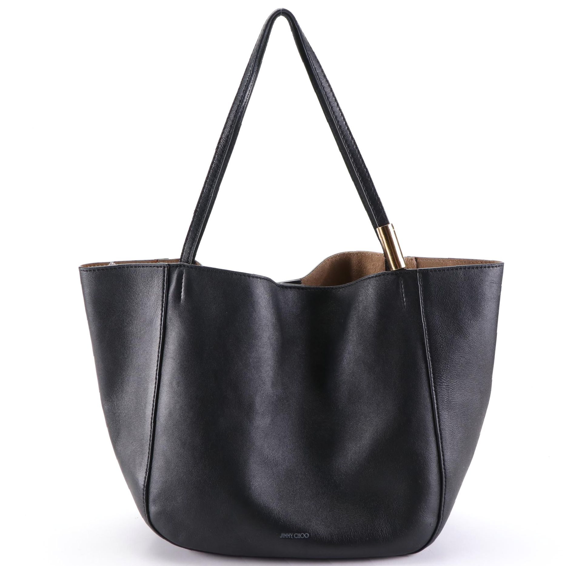 Jimmy Choo Tote Bag in Black Leather