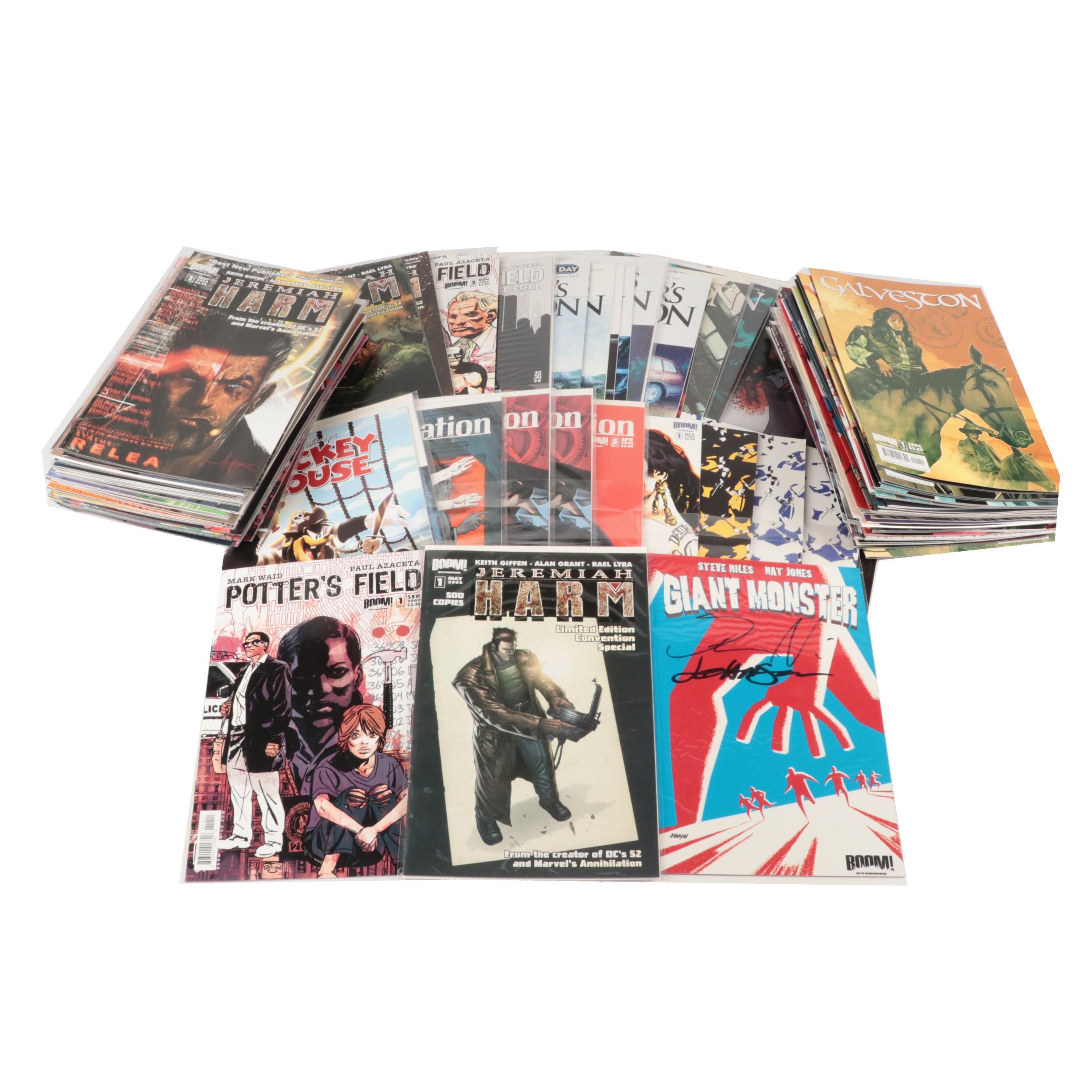 Steve Niles Signed "Giants Monster" with More Modern Age Comic Books