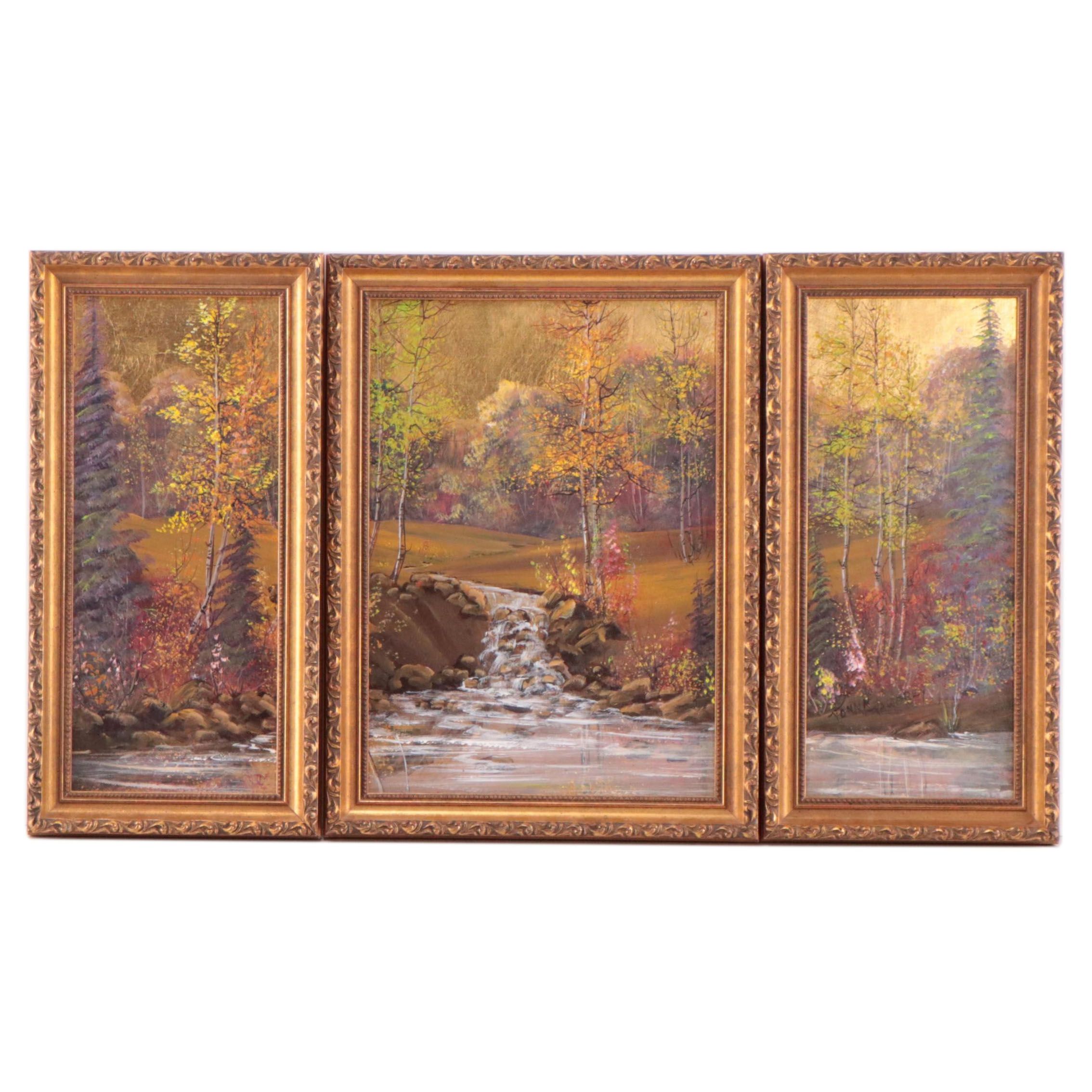Vonna Vawdrey Forest Landscape Oil Paintings