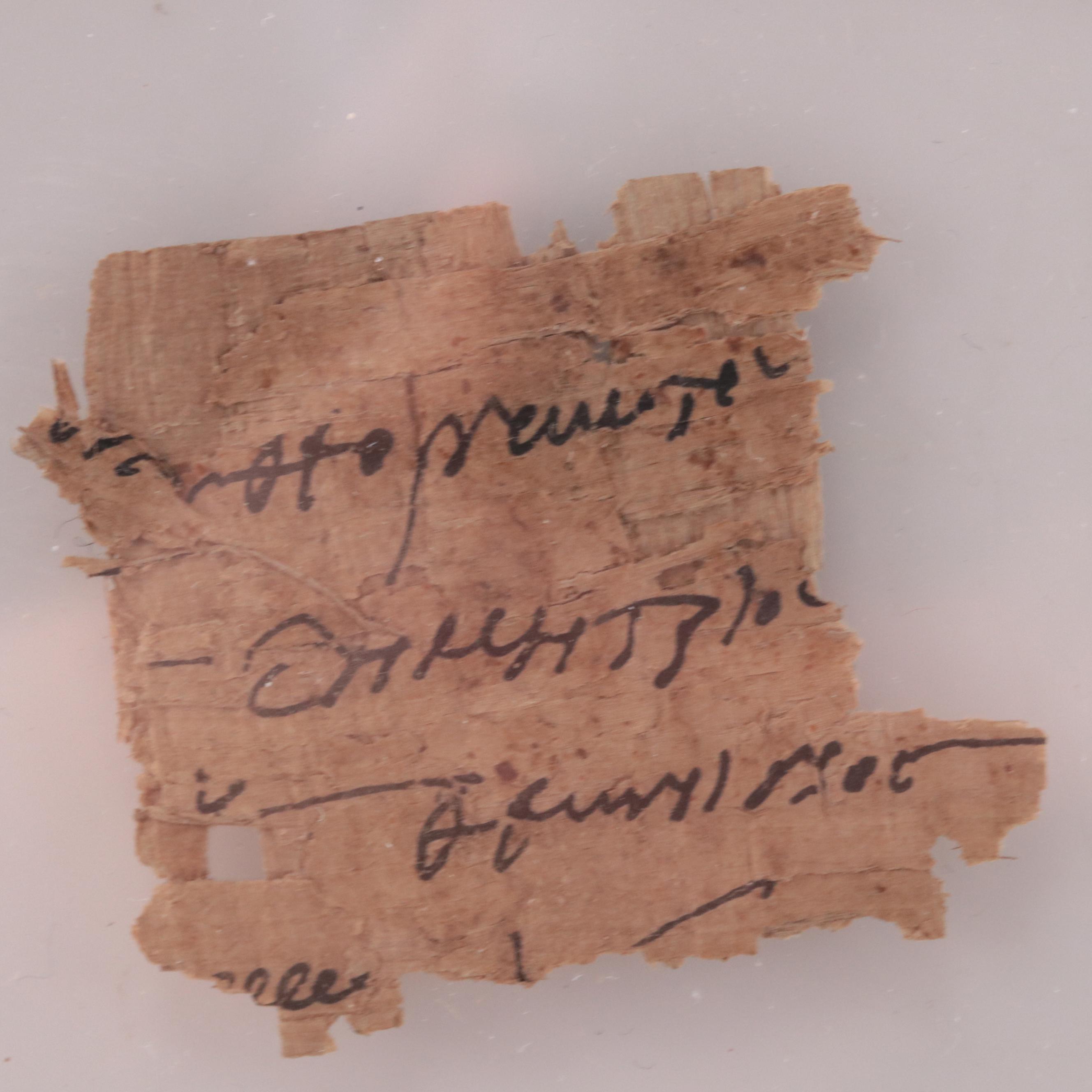 Ancient Egyptian Demotic Script Papyrus Fragments, 730-30 B. C.