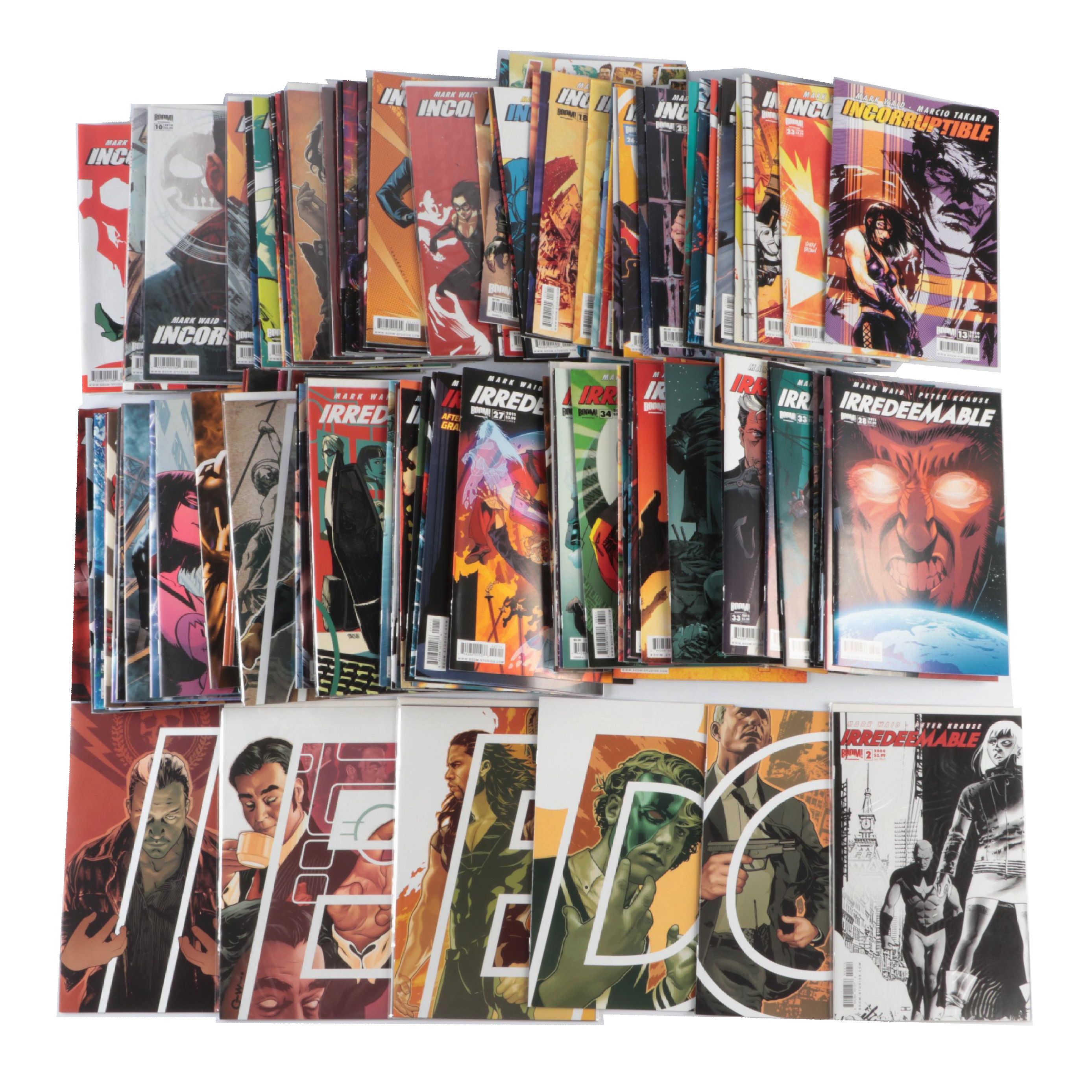 Modern Age "Irredeemable" and "Incorruptible" Boom! Studios Comic Books