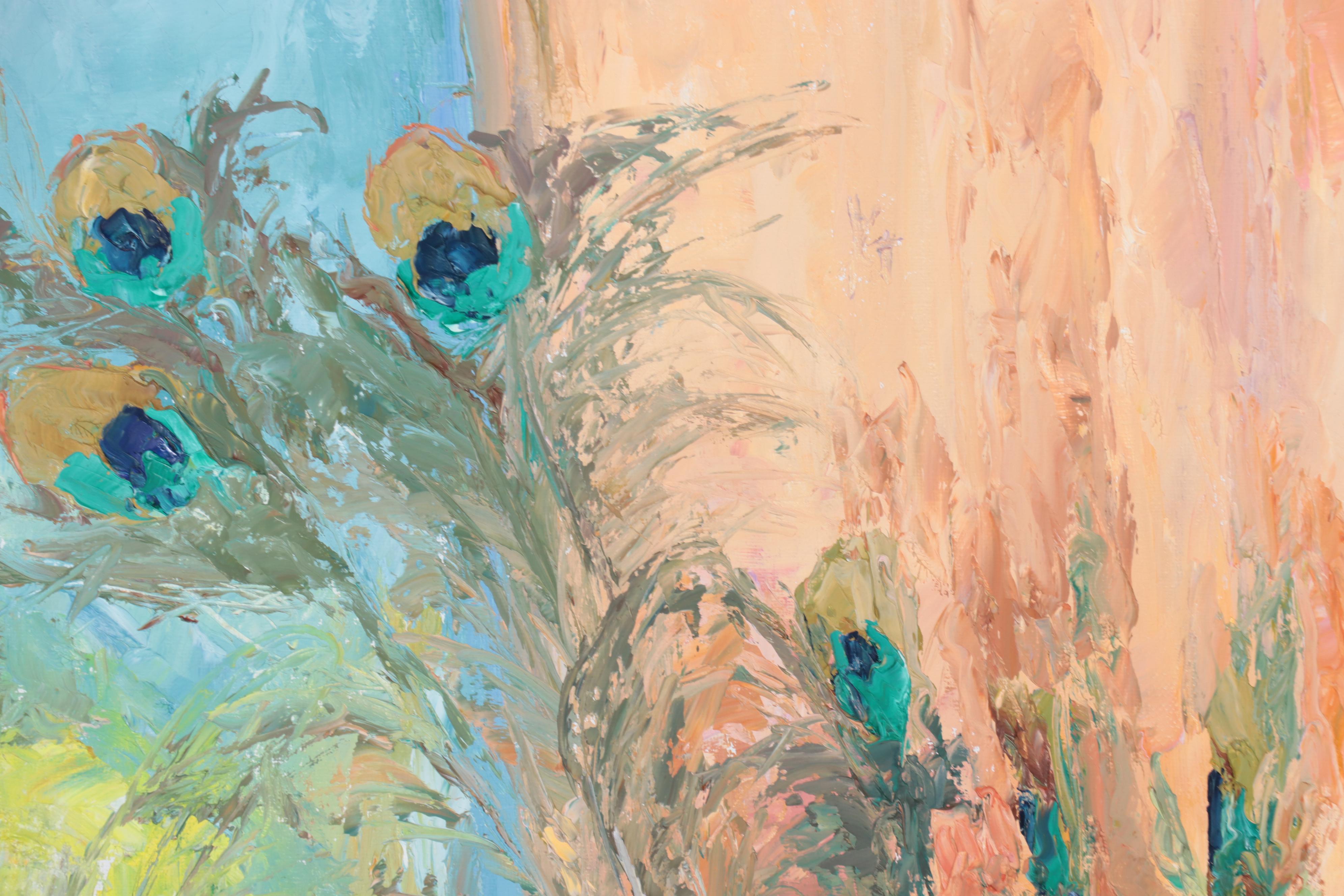 Henrietta Milan Impasto Oil Painting of "Elements of Contentment"