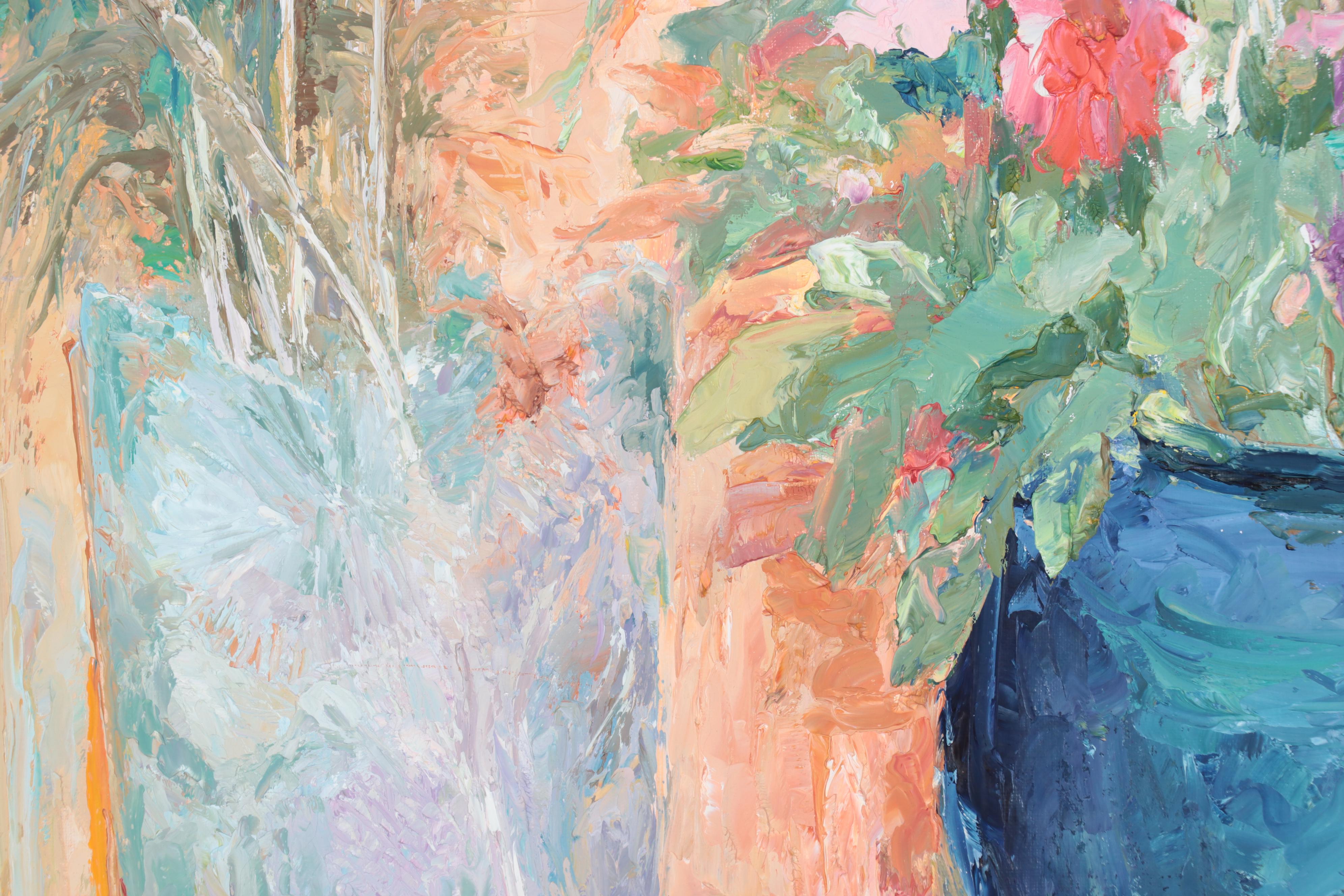 Henrietta Milan Impasto Oil Painting of "Elements of Contentment"