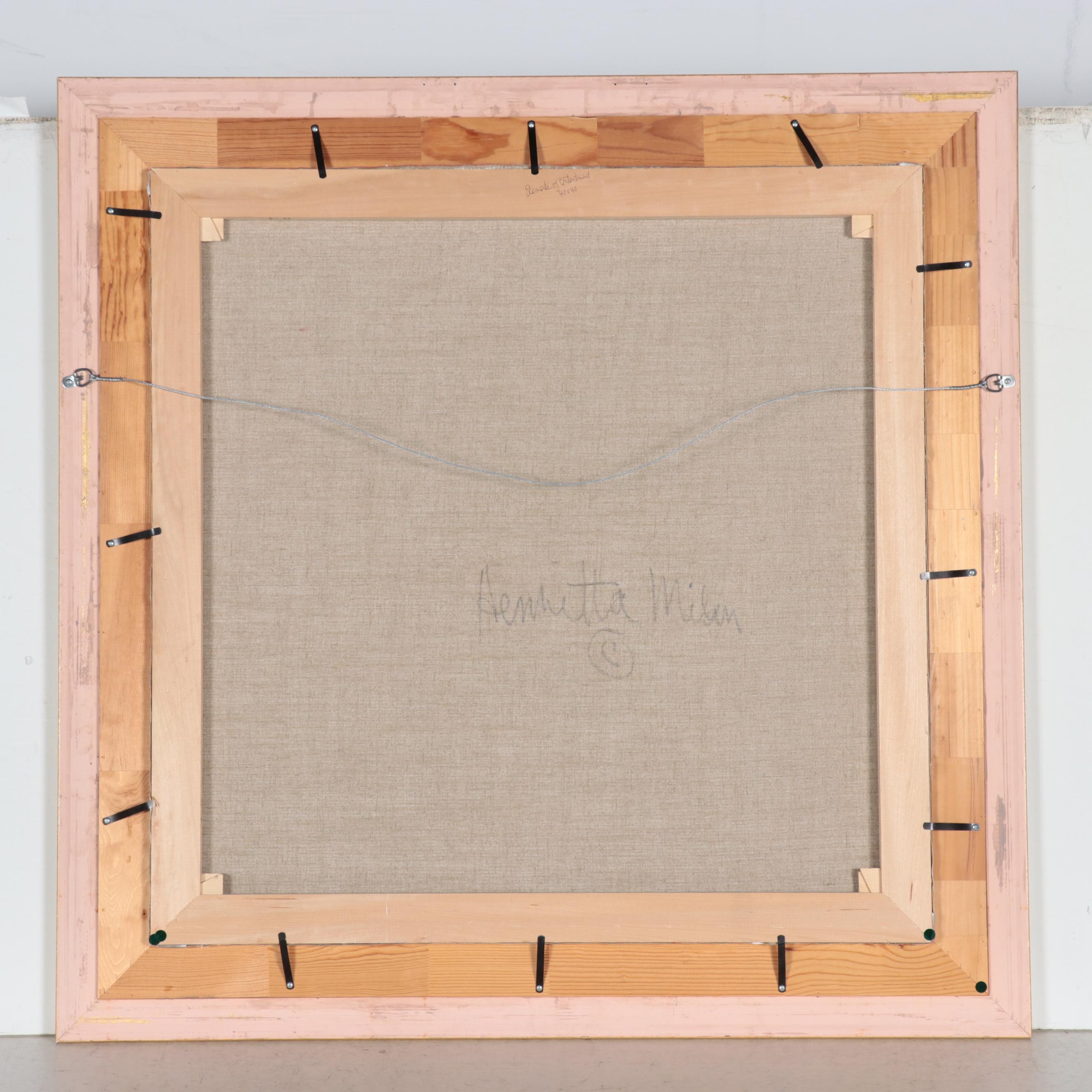 Henrietta Milan Impasto Oil Painting of "Elements of Contentment"