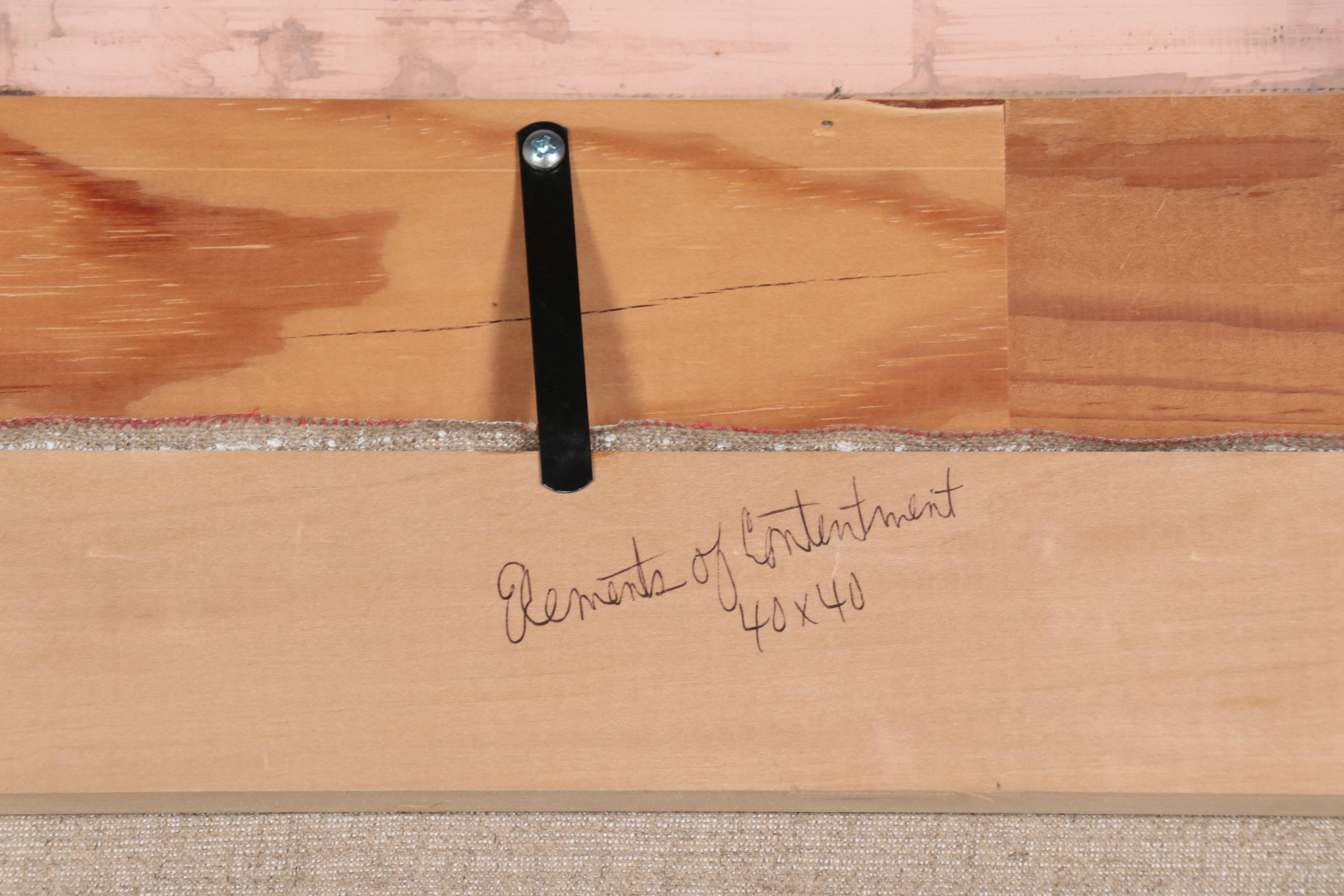 Henrietta Milan Impasto Oil Painting of "Elements of Contentment"