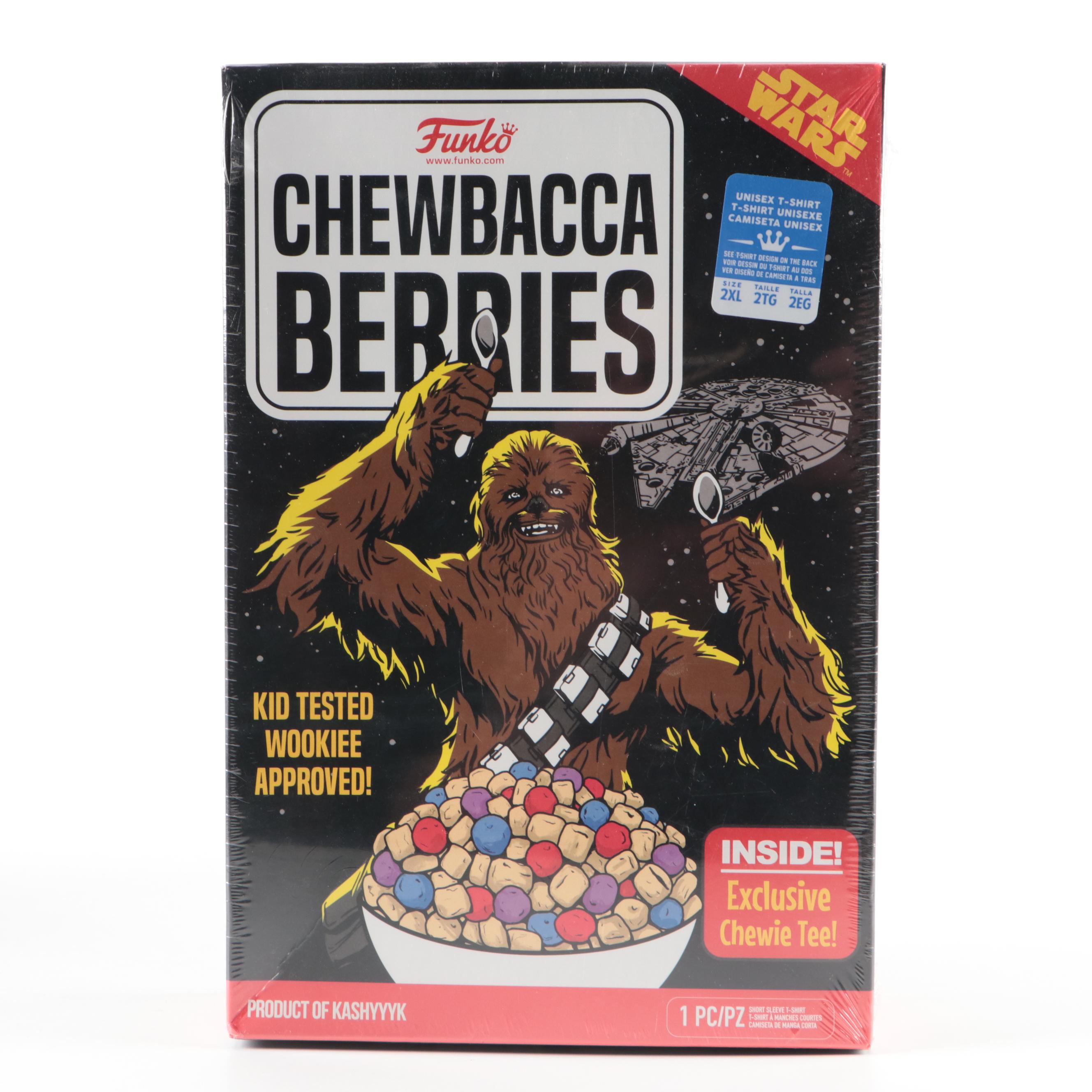Sealed Star Wars Greedo's and Chewbacca Berries Funko T-Shirts