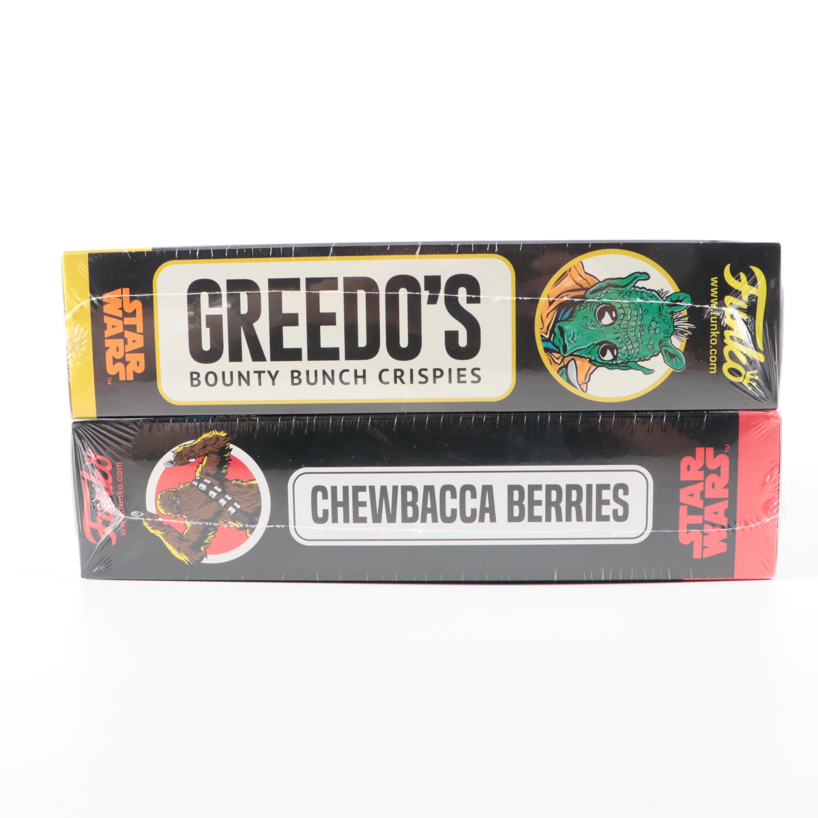 Sealed Star Wars Greedo's and Chewbacca Berries Funko T-Shirts