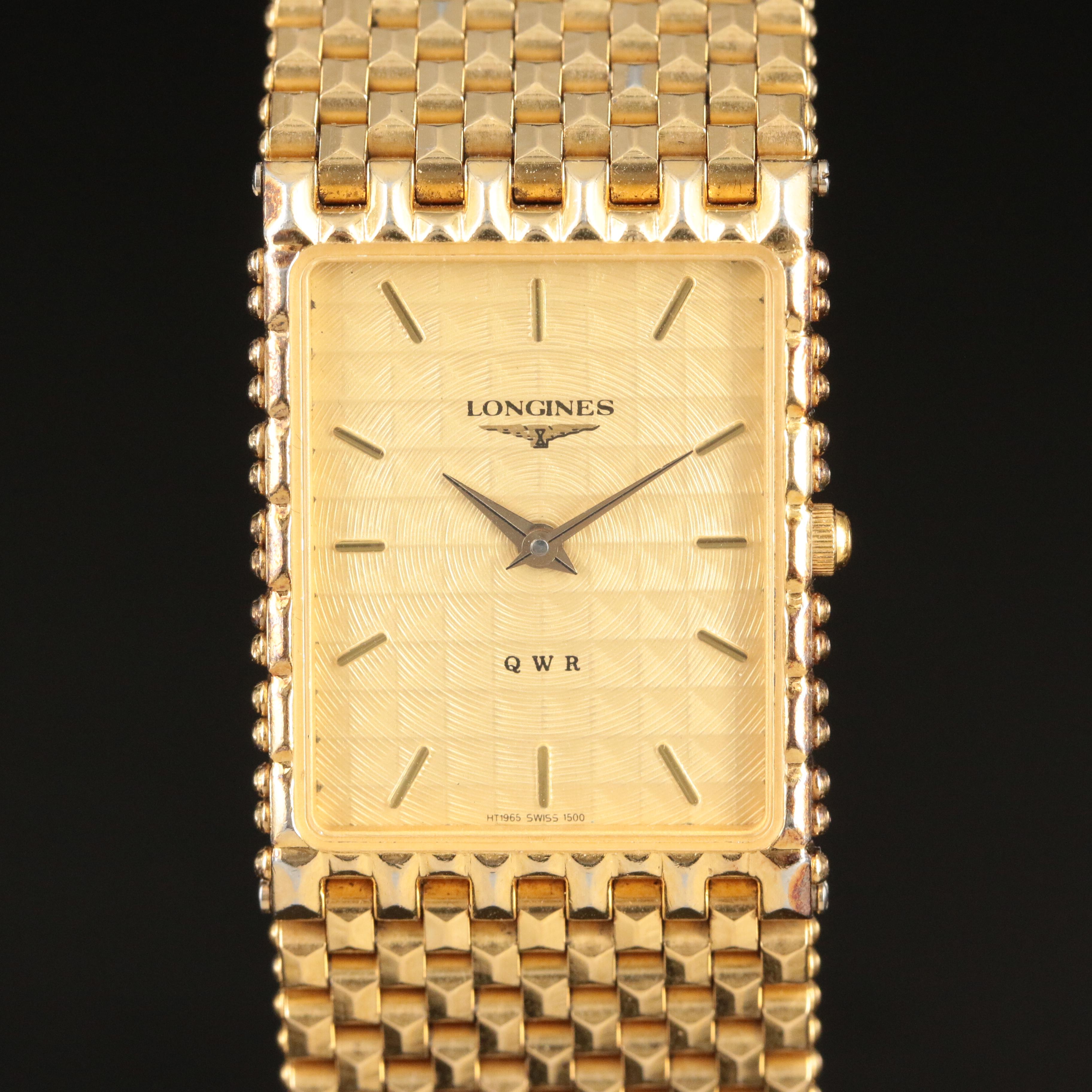 Longines Gold-Tone QWR Quartz Watch