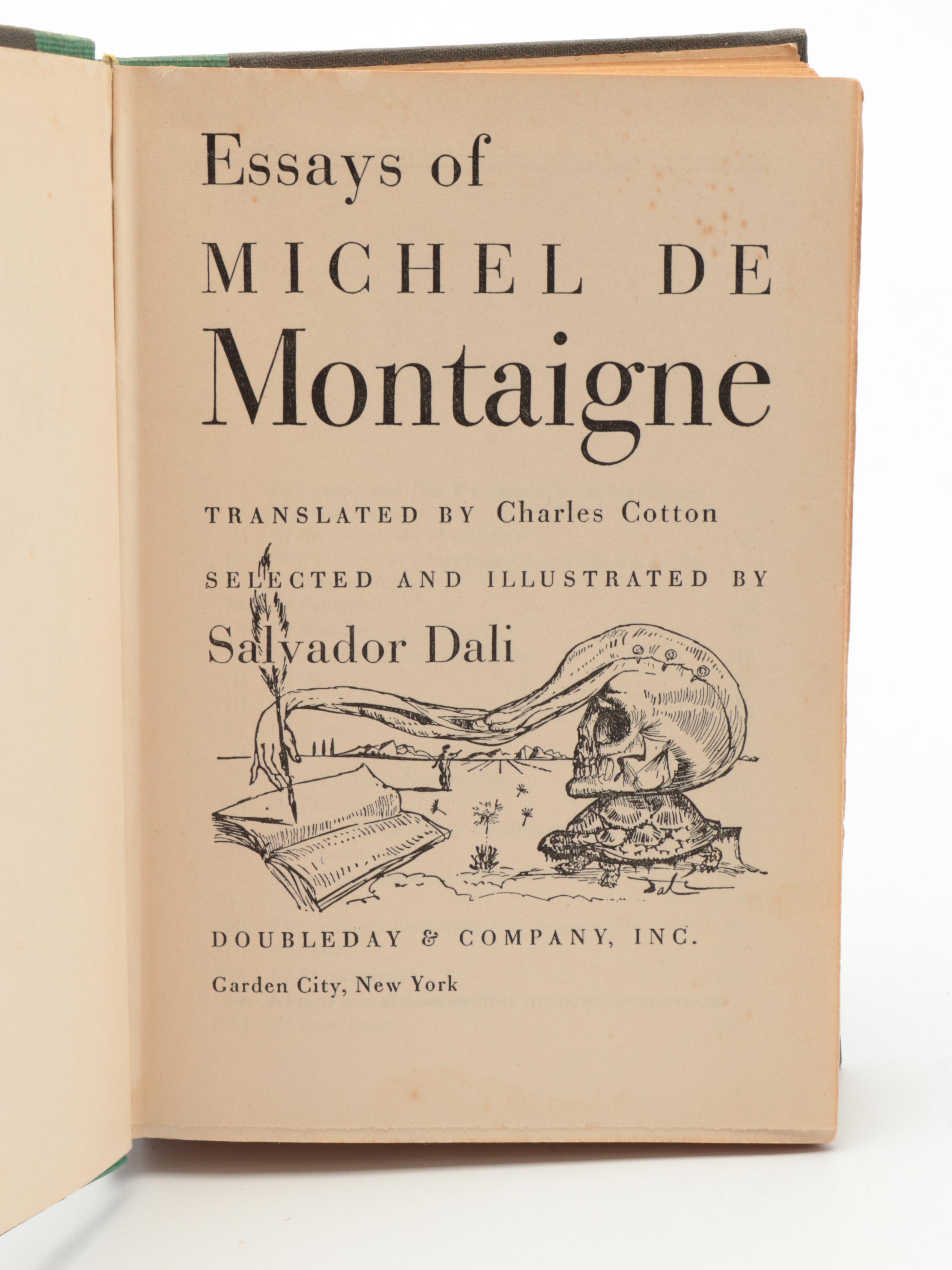 Salvador Dalí Illustrated "Essays of Michel de Montaigne," 1947