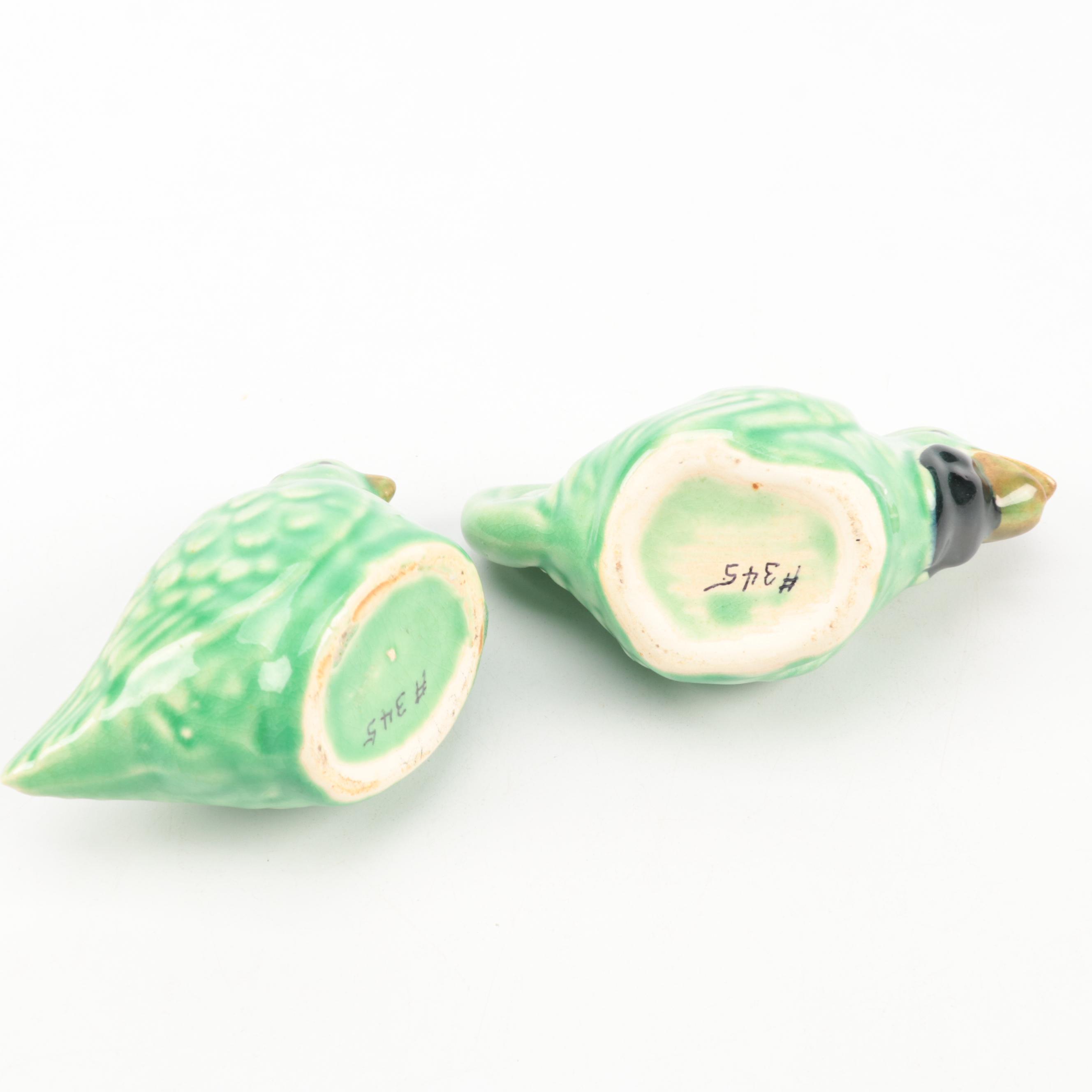 Hen and Rooster Sugar Bowls and Creamers, Mid-20th Century