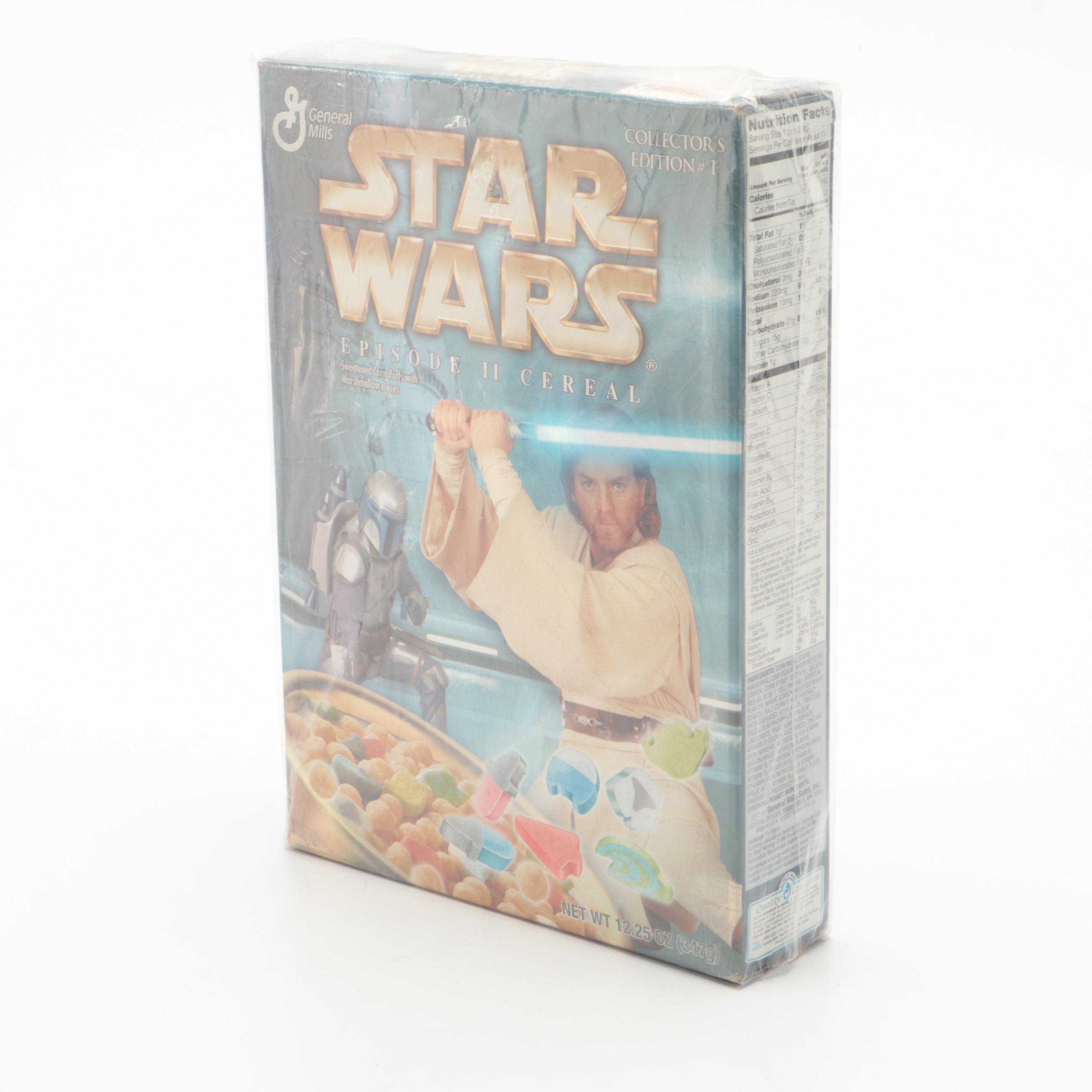 Star Wars Episode II Collector's Edition Sealed Cereal Boxes