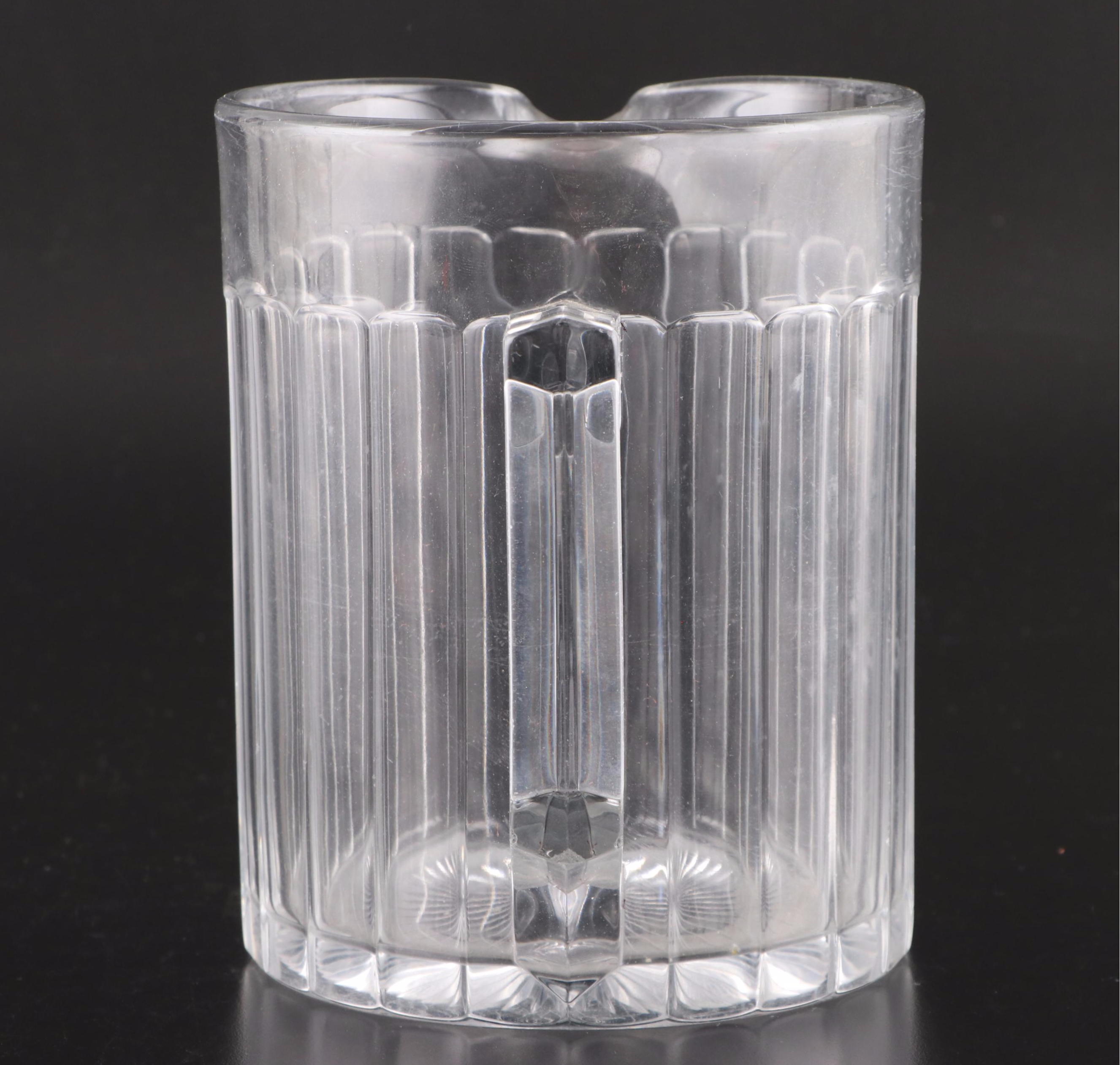 Heisey "Narrow Flute Clear" Glass Pitchers, Early 20th Century