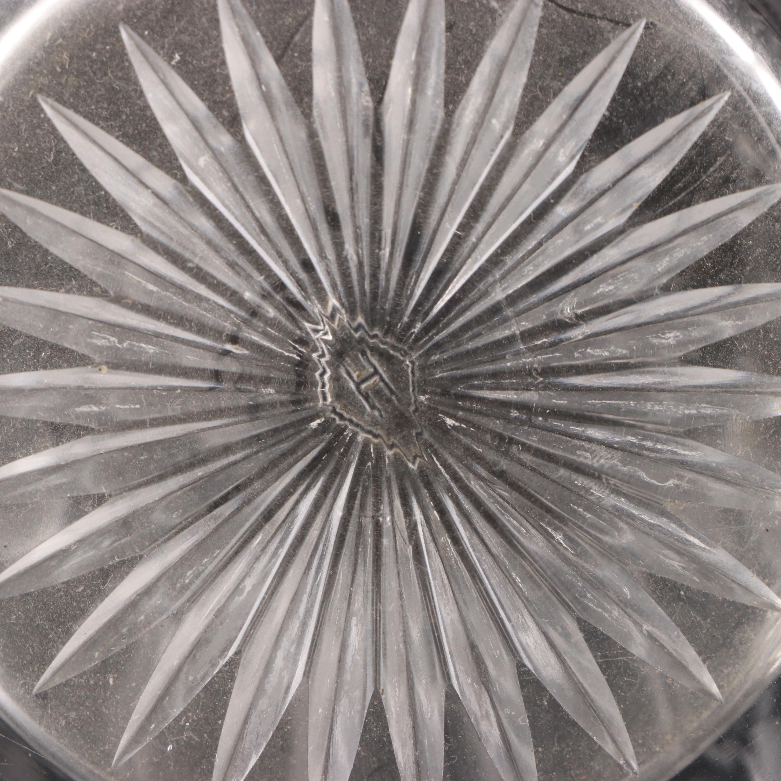 Heisey "Narrow Flute Clear" Glass Pitchers, Early 20th Century