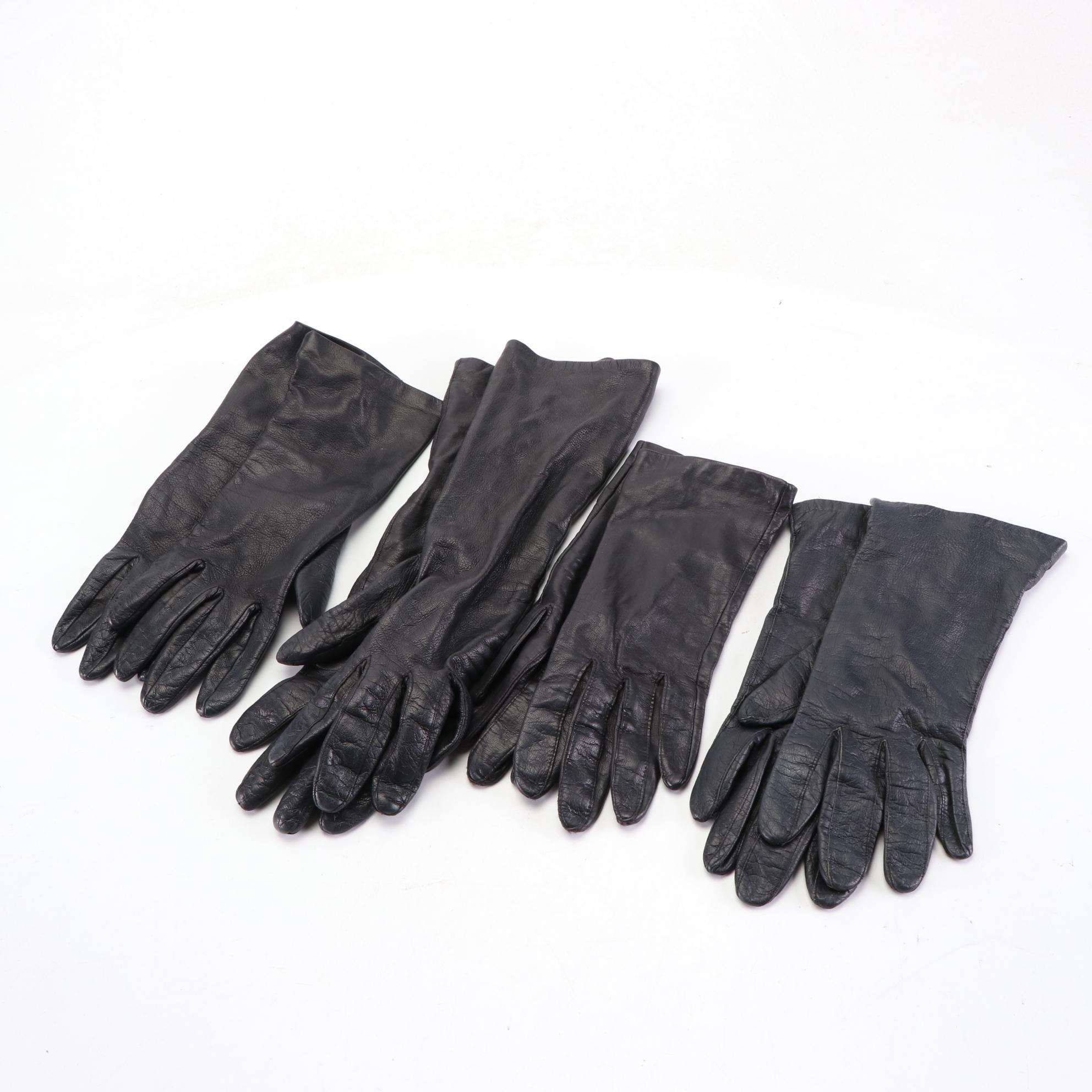 Men's and Women's Leather Gloves Including Halston, Mark Cross, and More