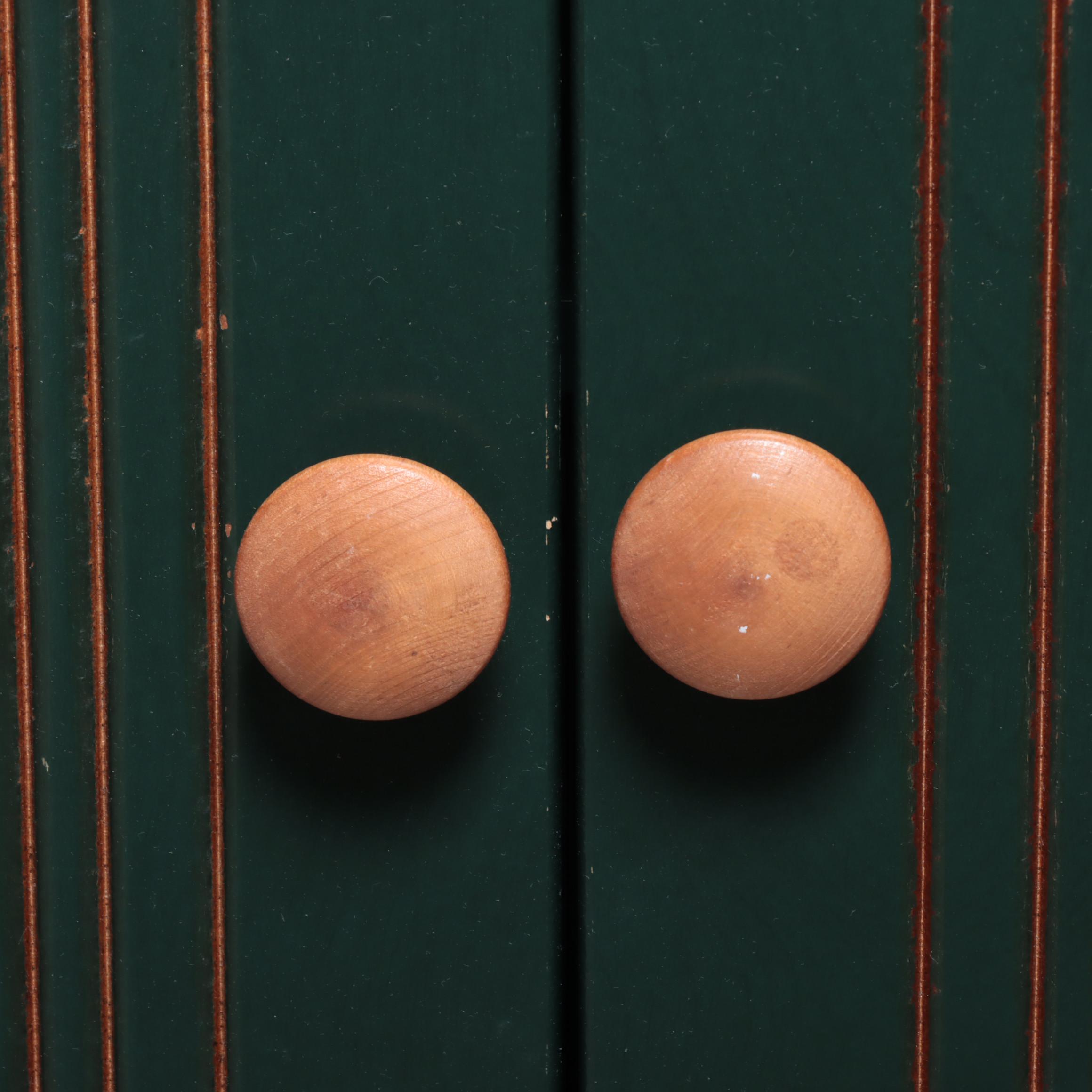 Standard Furniture "Sheraton Hill" Green-Painted Chest with Doors