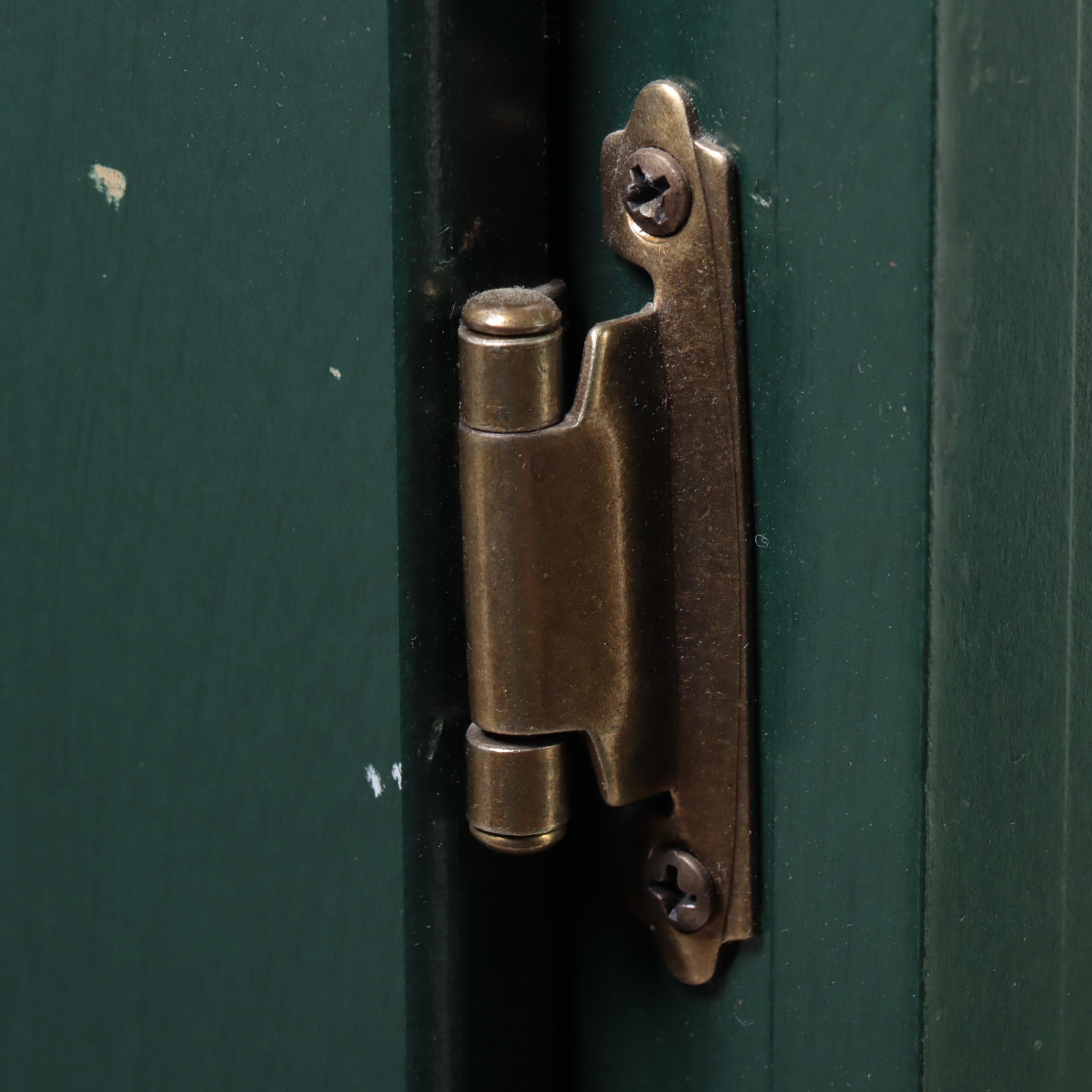Standard Furniture "Sheraton Hill" Green-Painted Chest with Doors