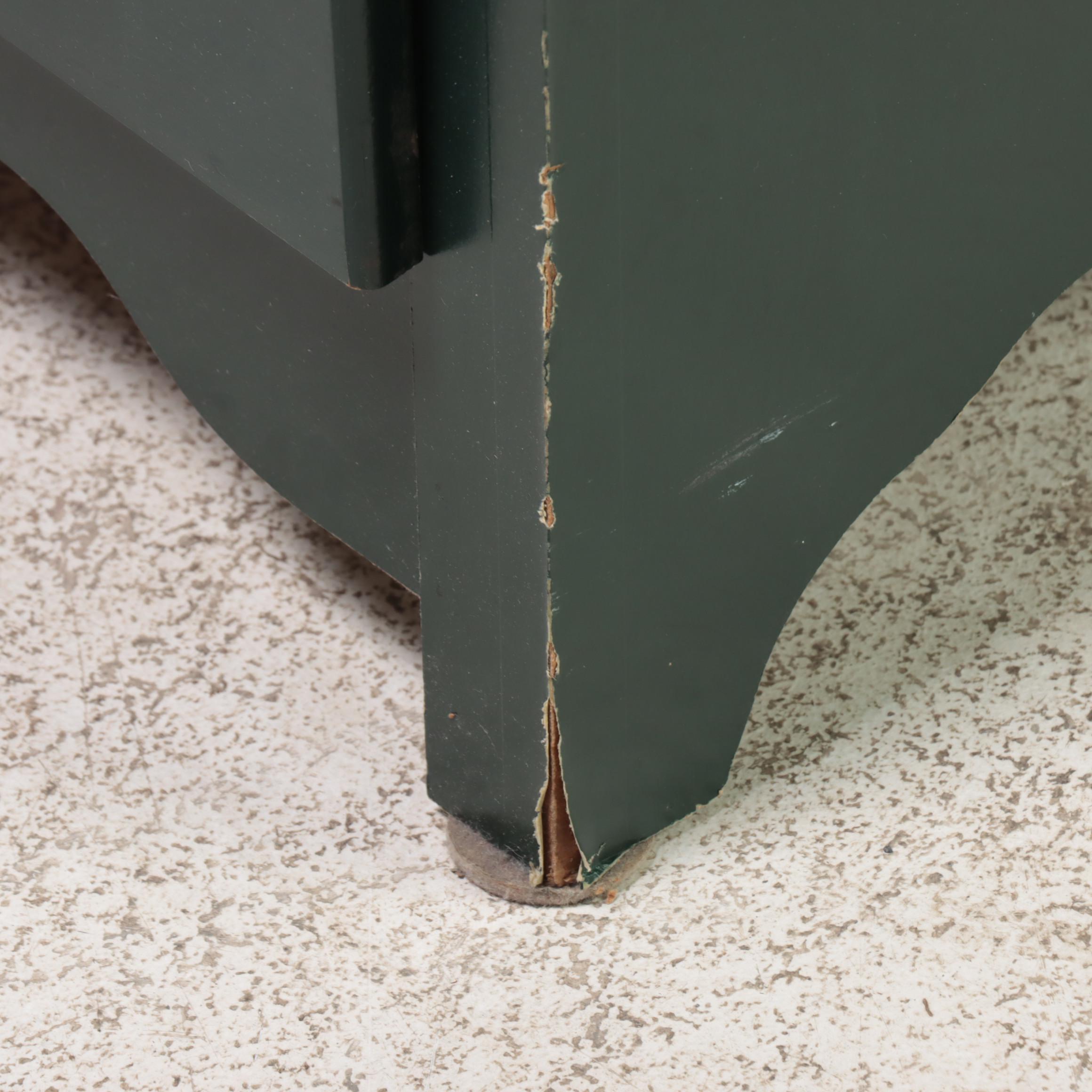 Standard Furniture "Sheraton Hill" Green-Painted Chest with Doors