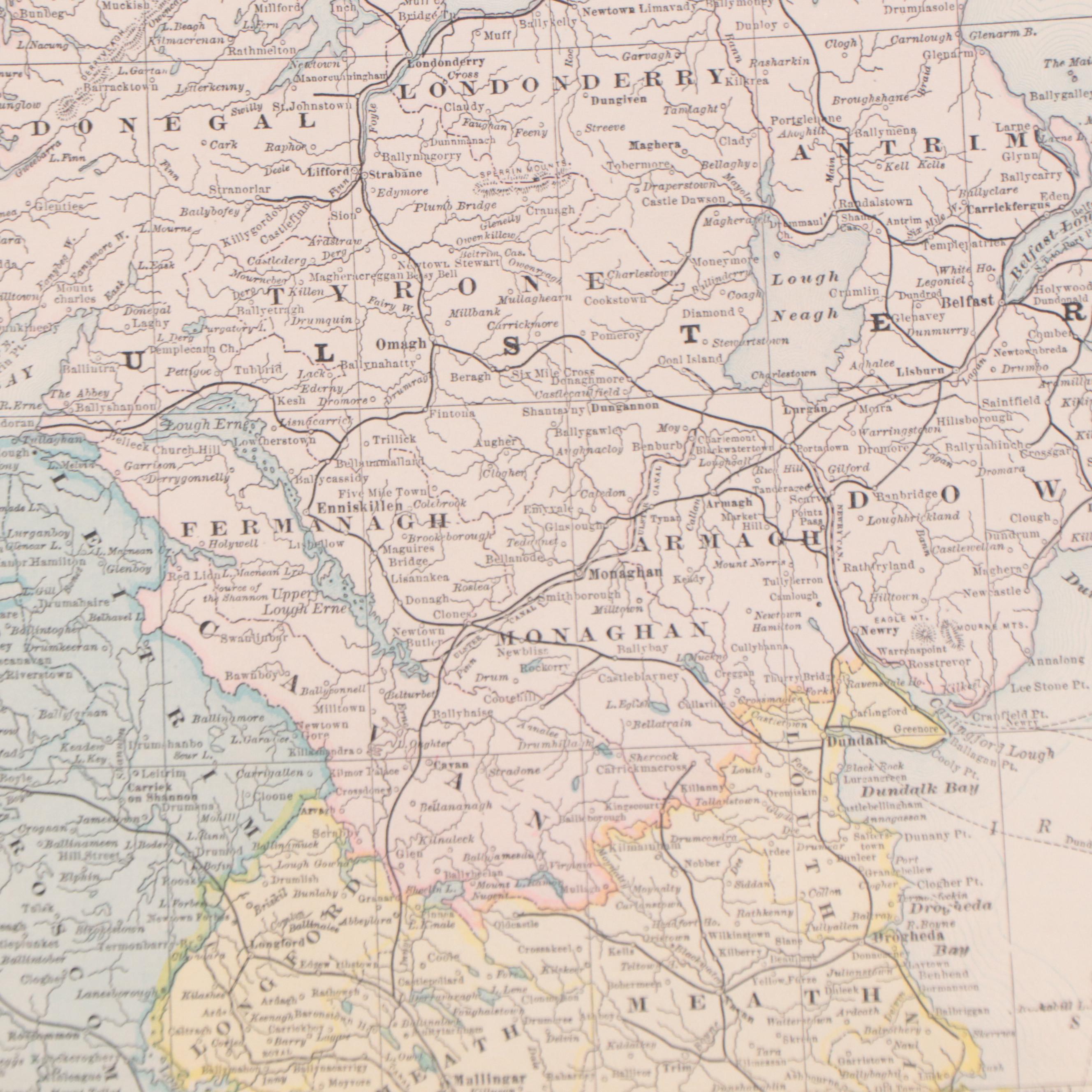 Lithographic Map of Ireland, 1888