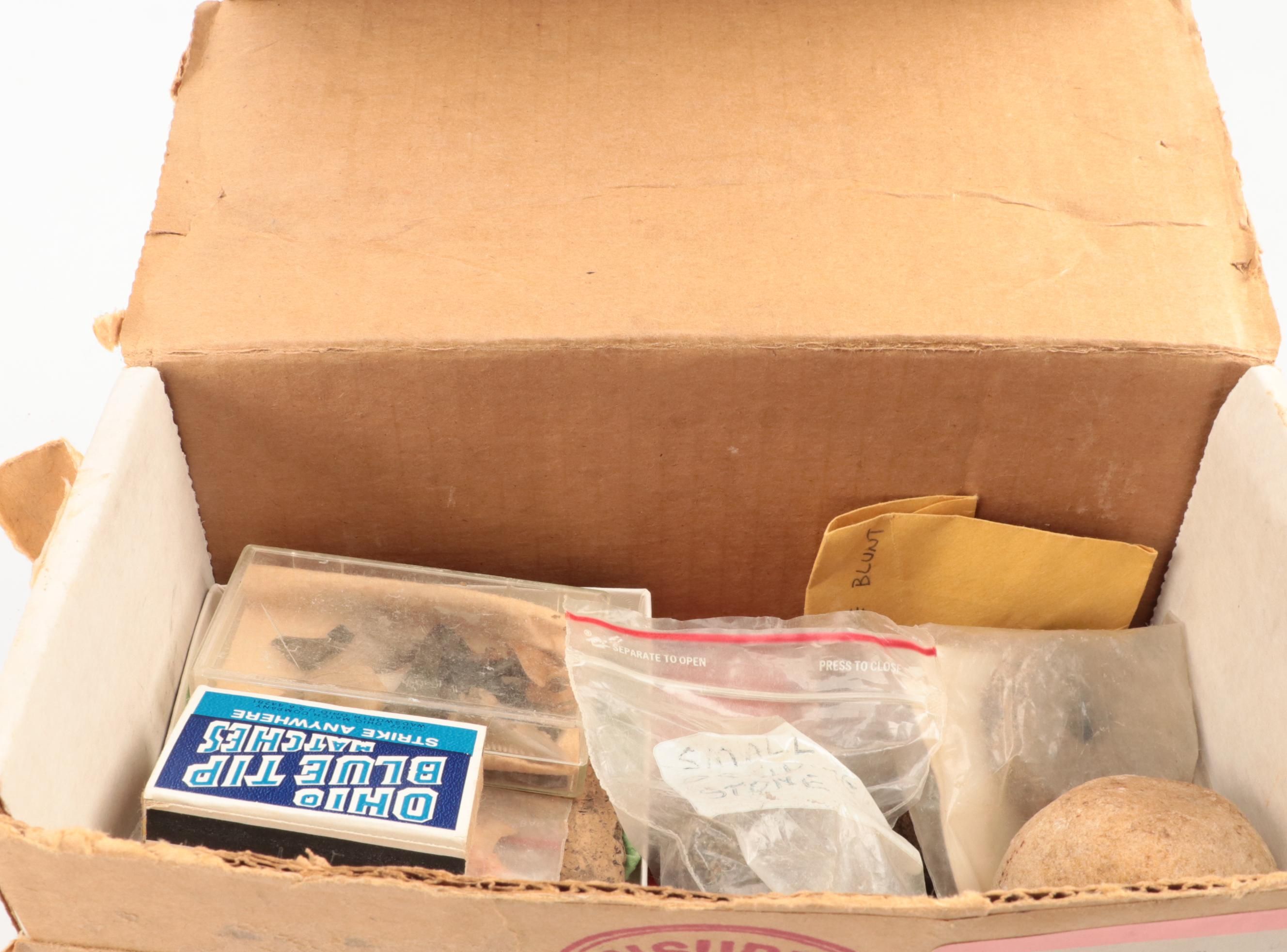 Chert, Flint with Other Points, Grinding Stones, Pottery Disks and More