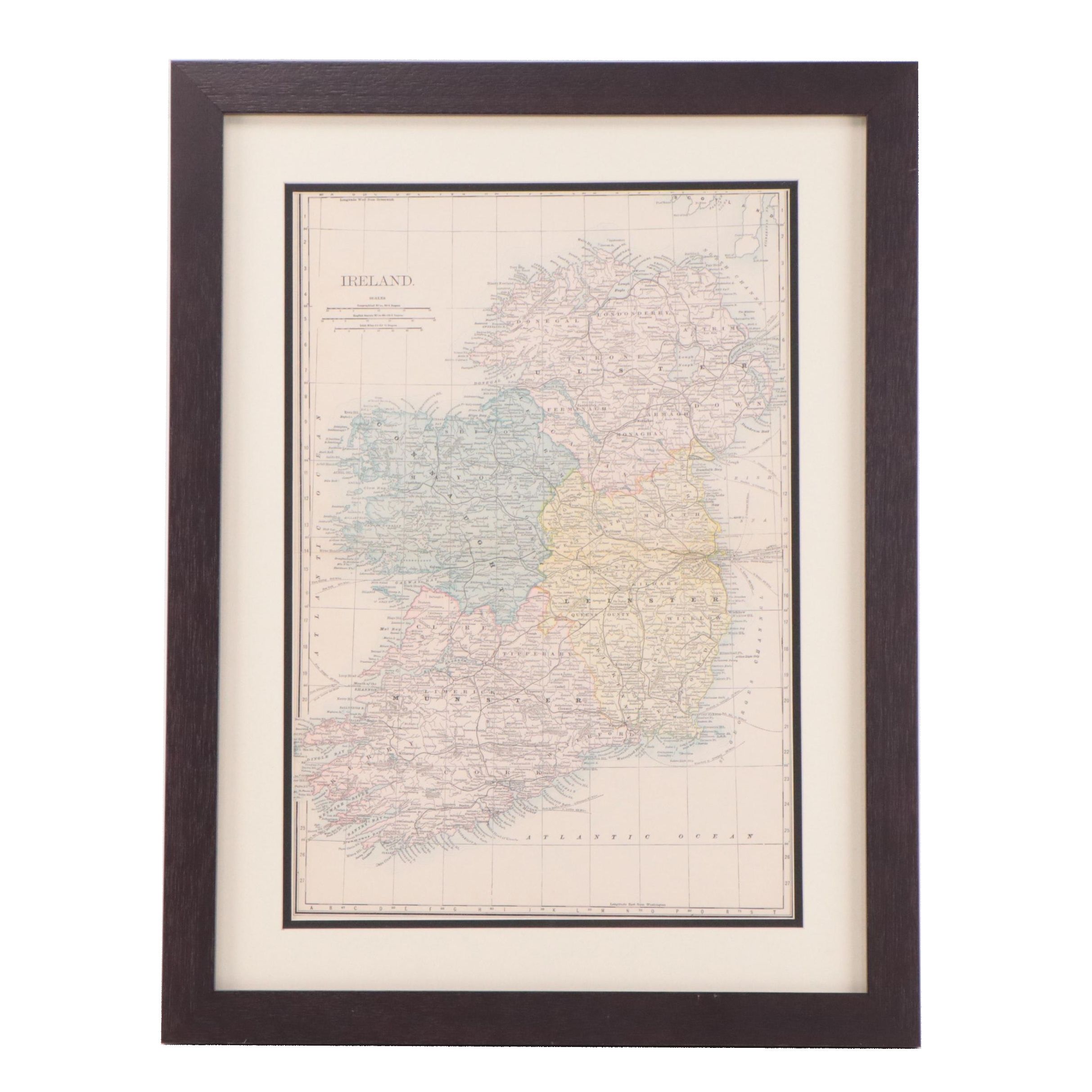 Lithographic Map of Ireland, 1888