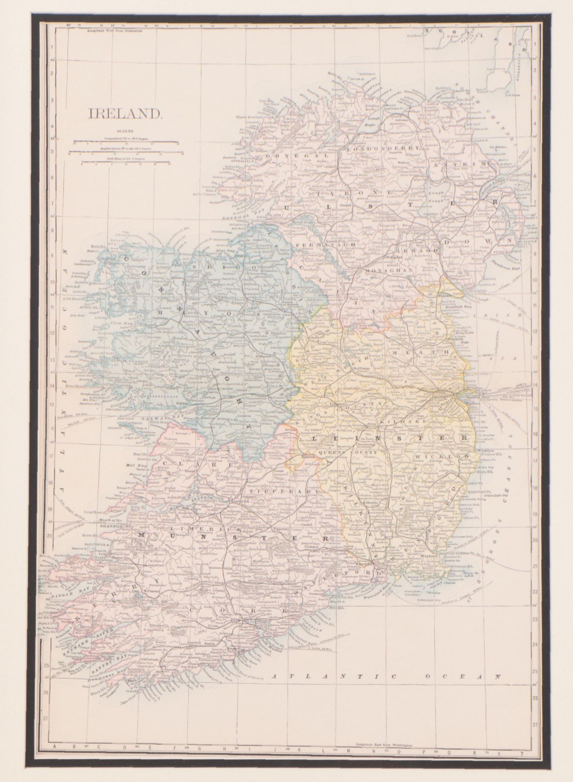 Lithographic Map of Ireland, 1888