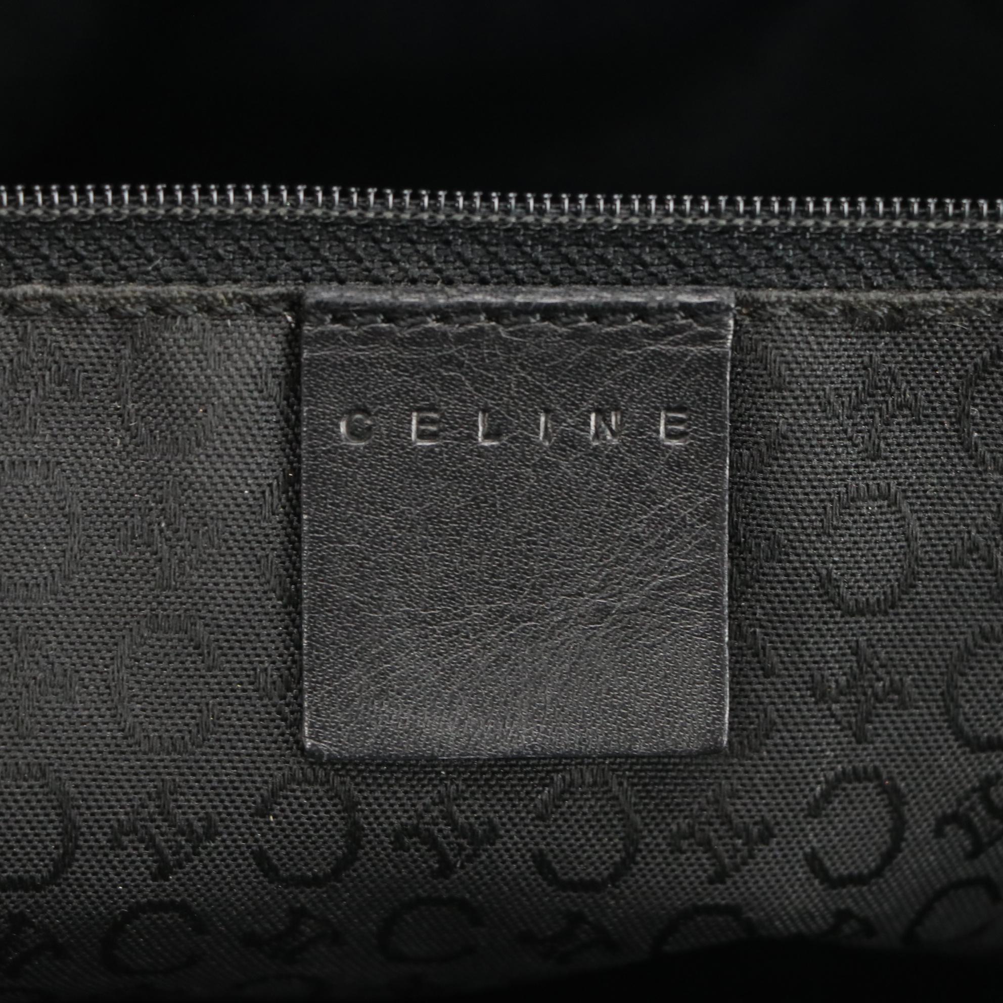Celine Tote Bag in C Triomphe Canvas with Leather Trim