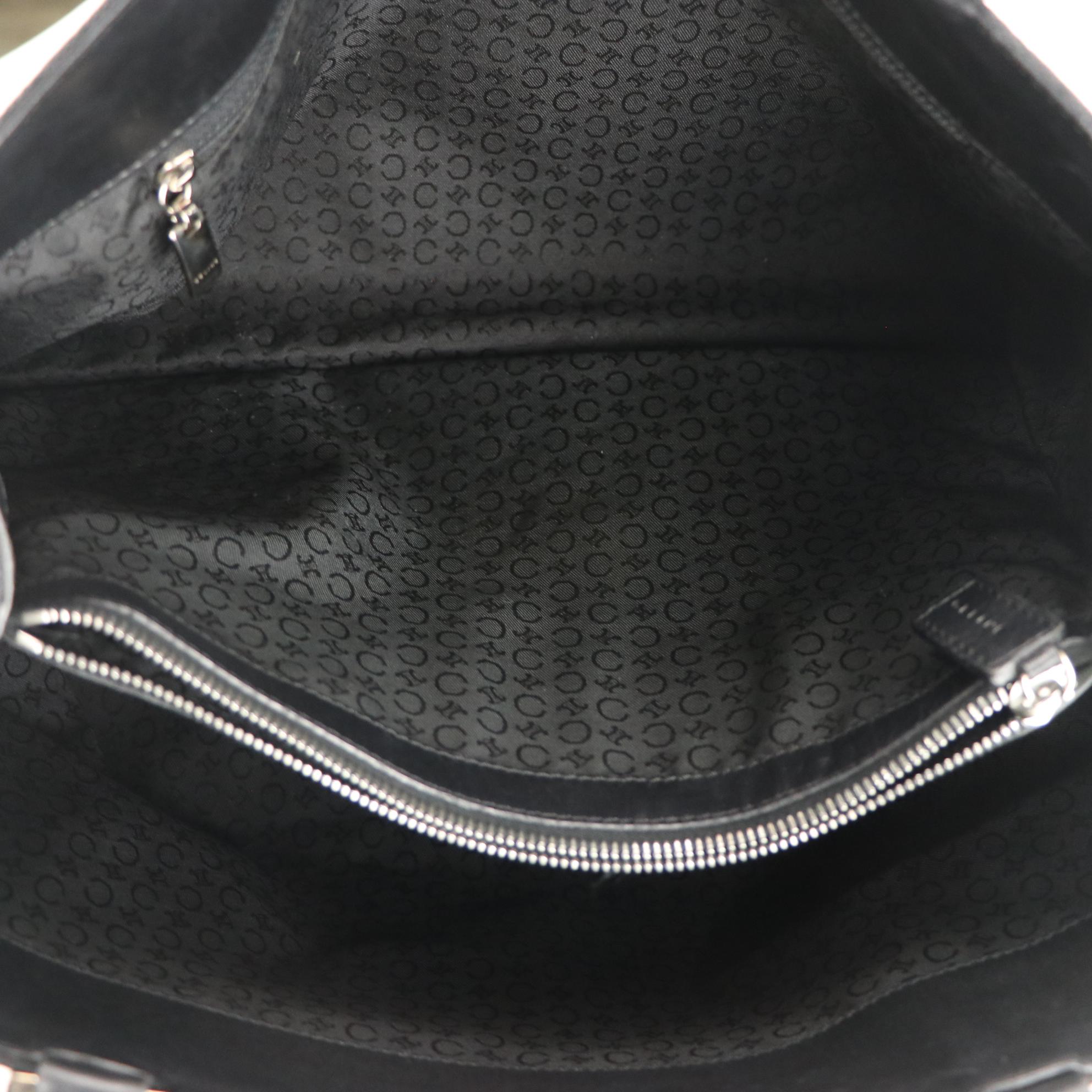 Celine Tote Bag in C Triomphe Canvas with Leather Trim