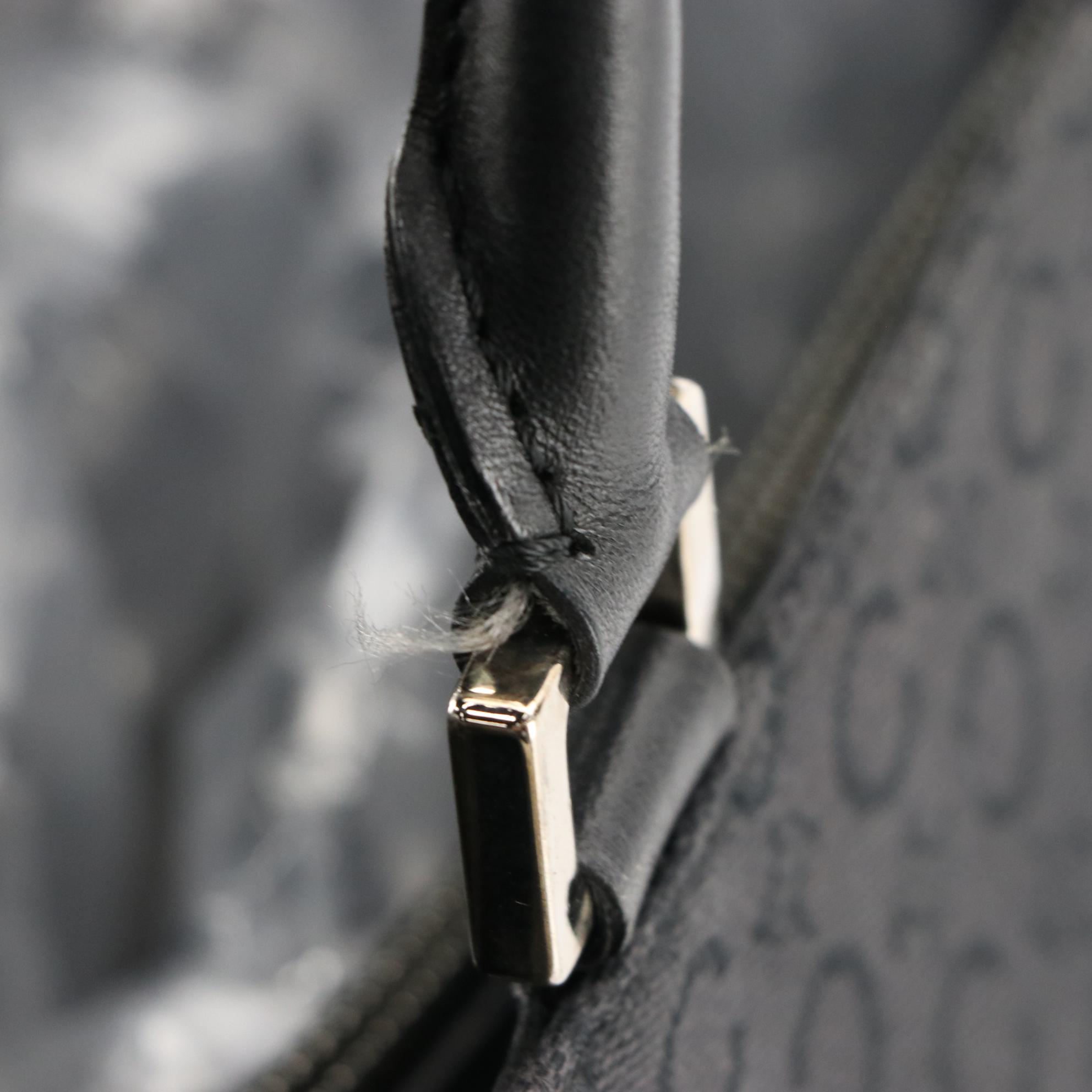 Celine Tote Bag in C Triomphe Canvas with Leather Trim