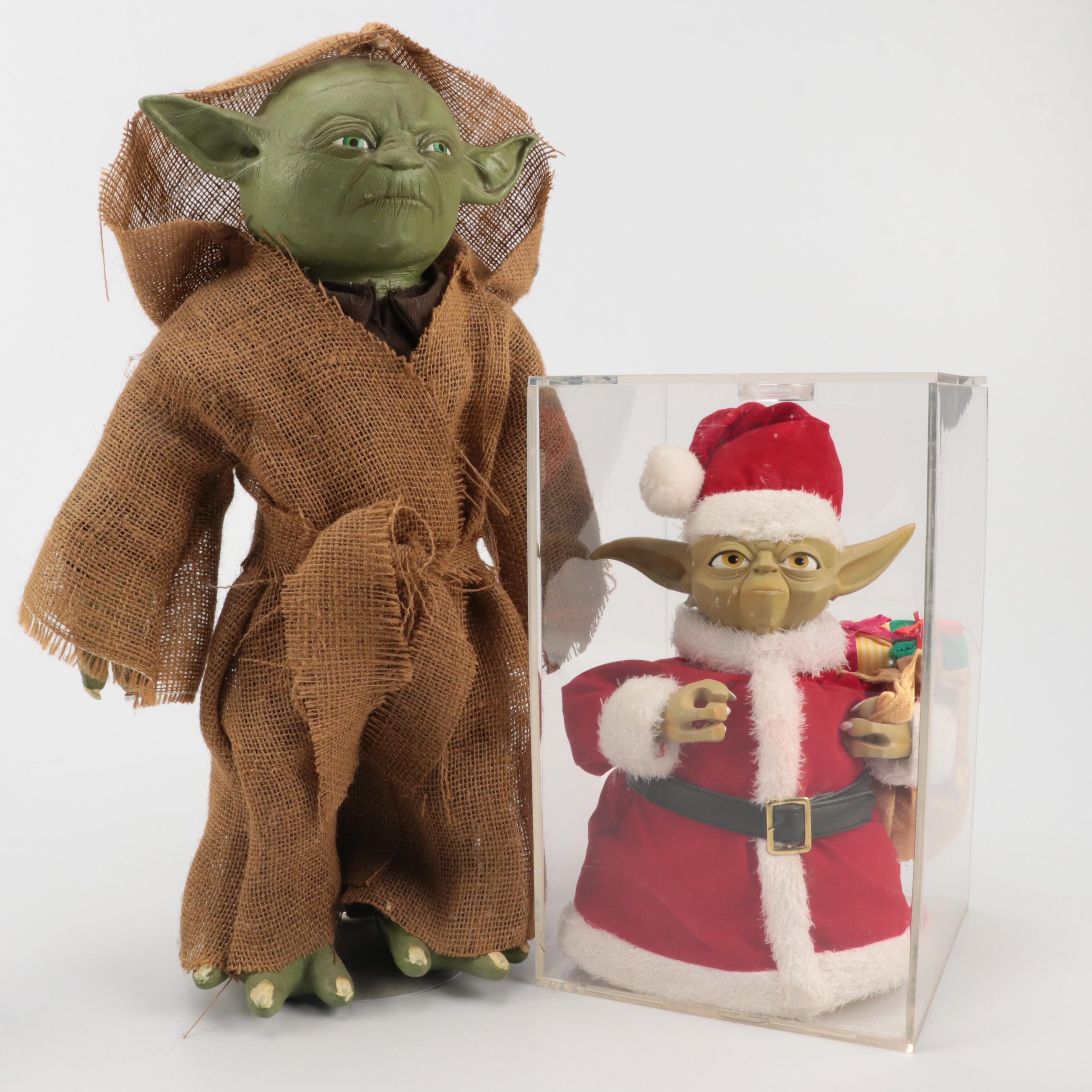Star Wars Themed Christmas Stocking Holders and Figurines with Other Yoda Figure