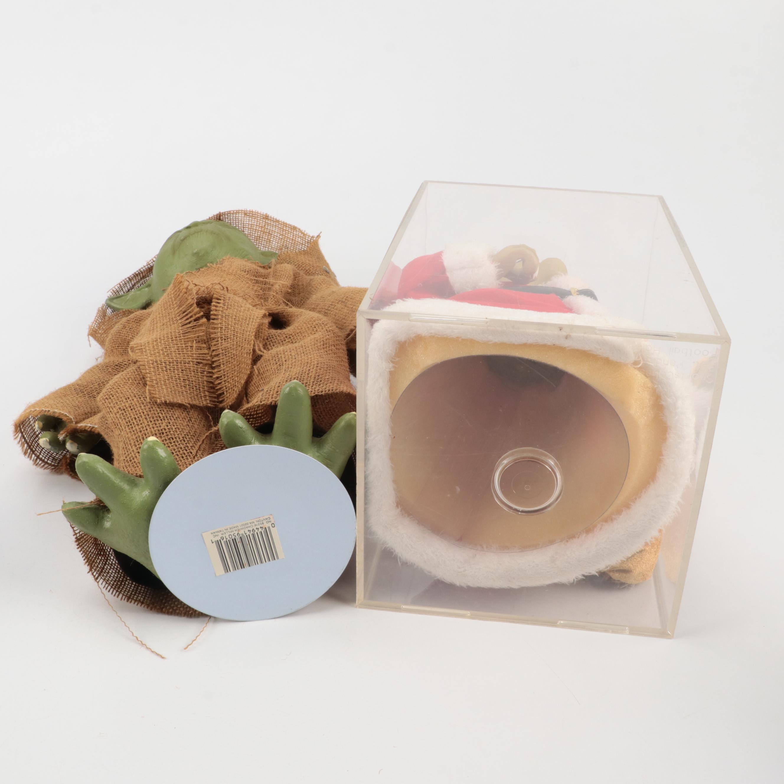 Star Wars Themed Christmas Stocking Holders and Figurines with Other Yoda Figure