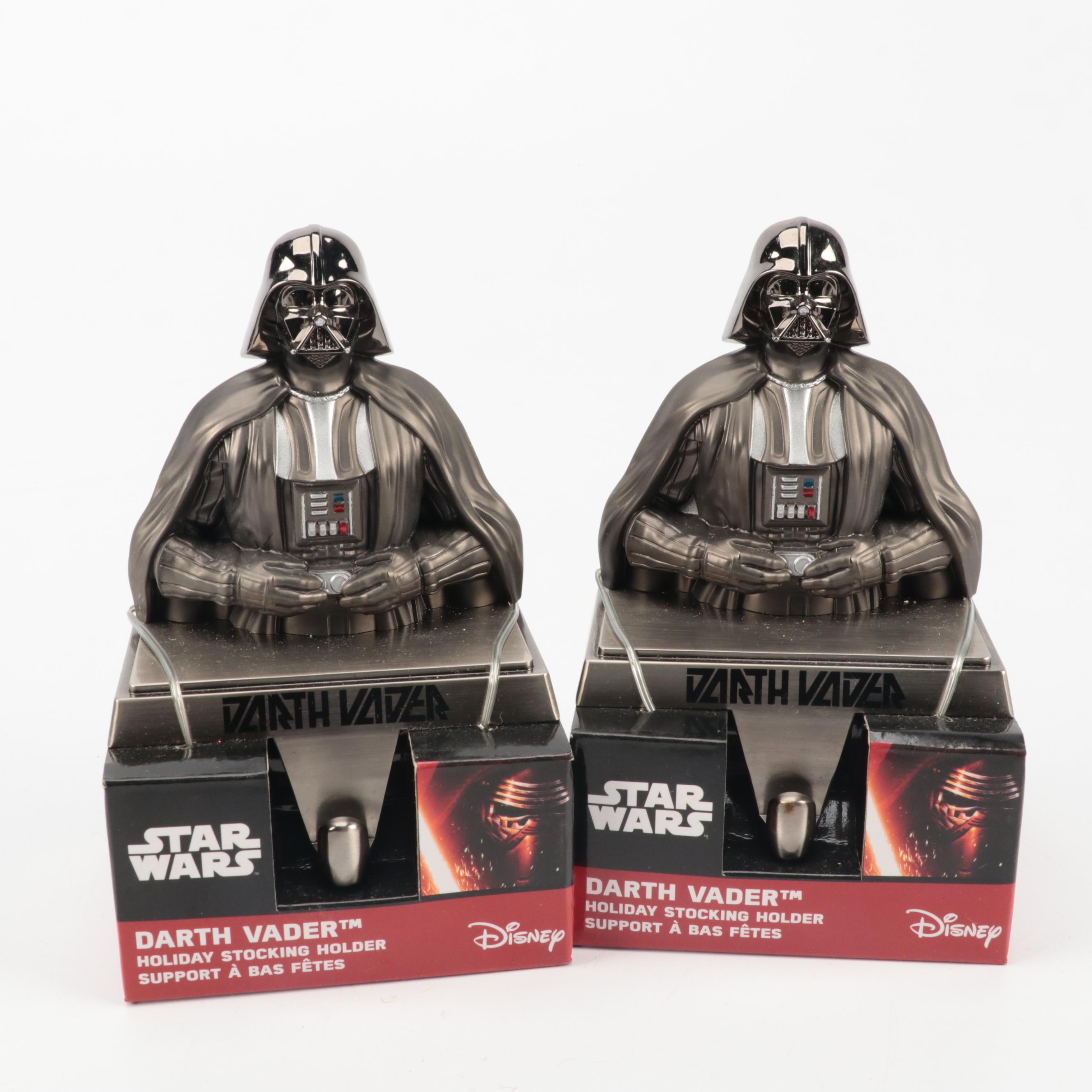 Star Wars Themed Christmas Stocking Holders and Figurines with Other Yoda Figure