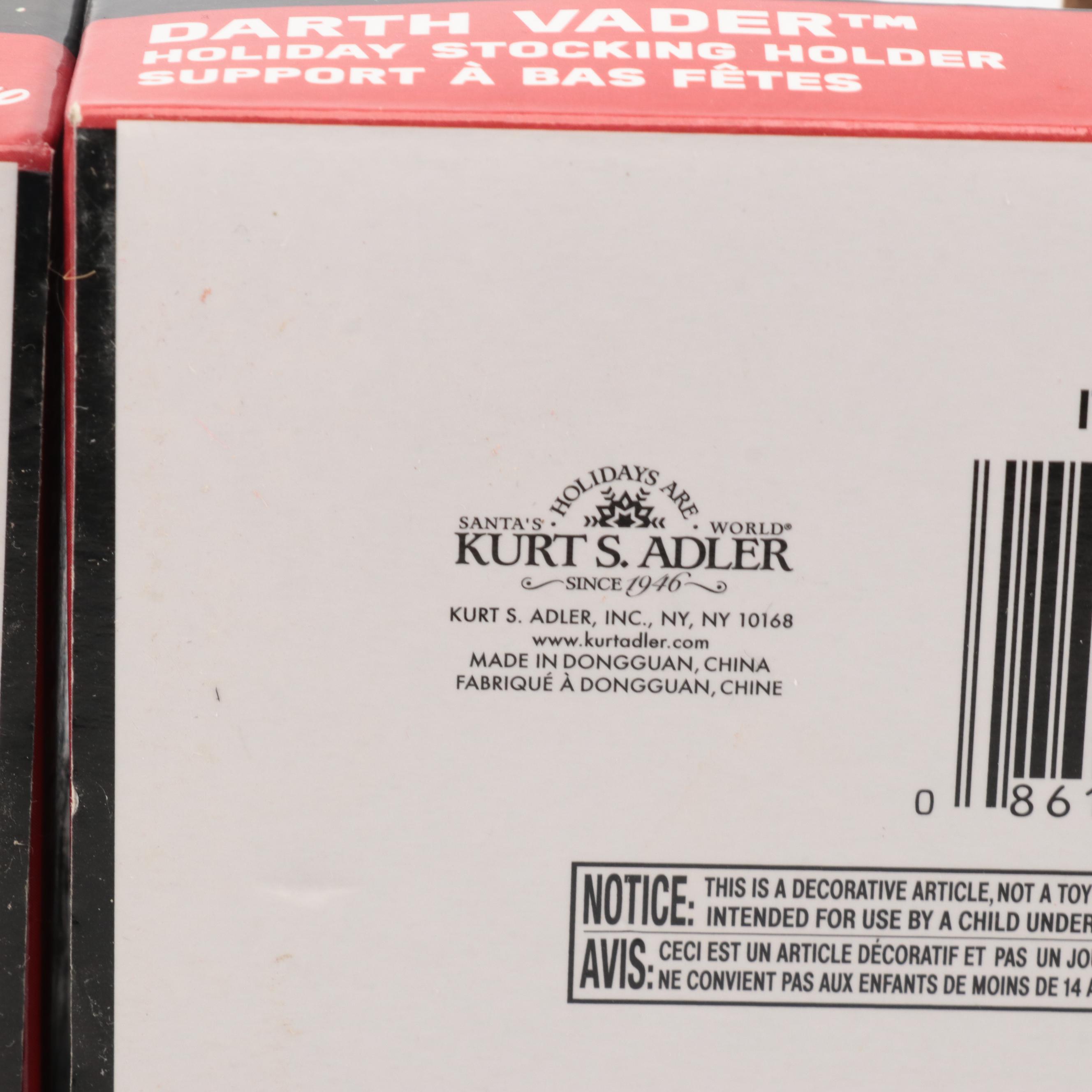 Star Wars Themed Christmas Stocking Holders and Figurines with Other Yoda Figure