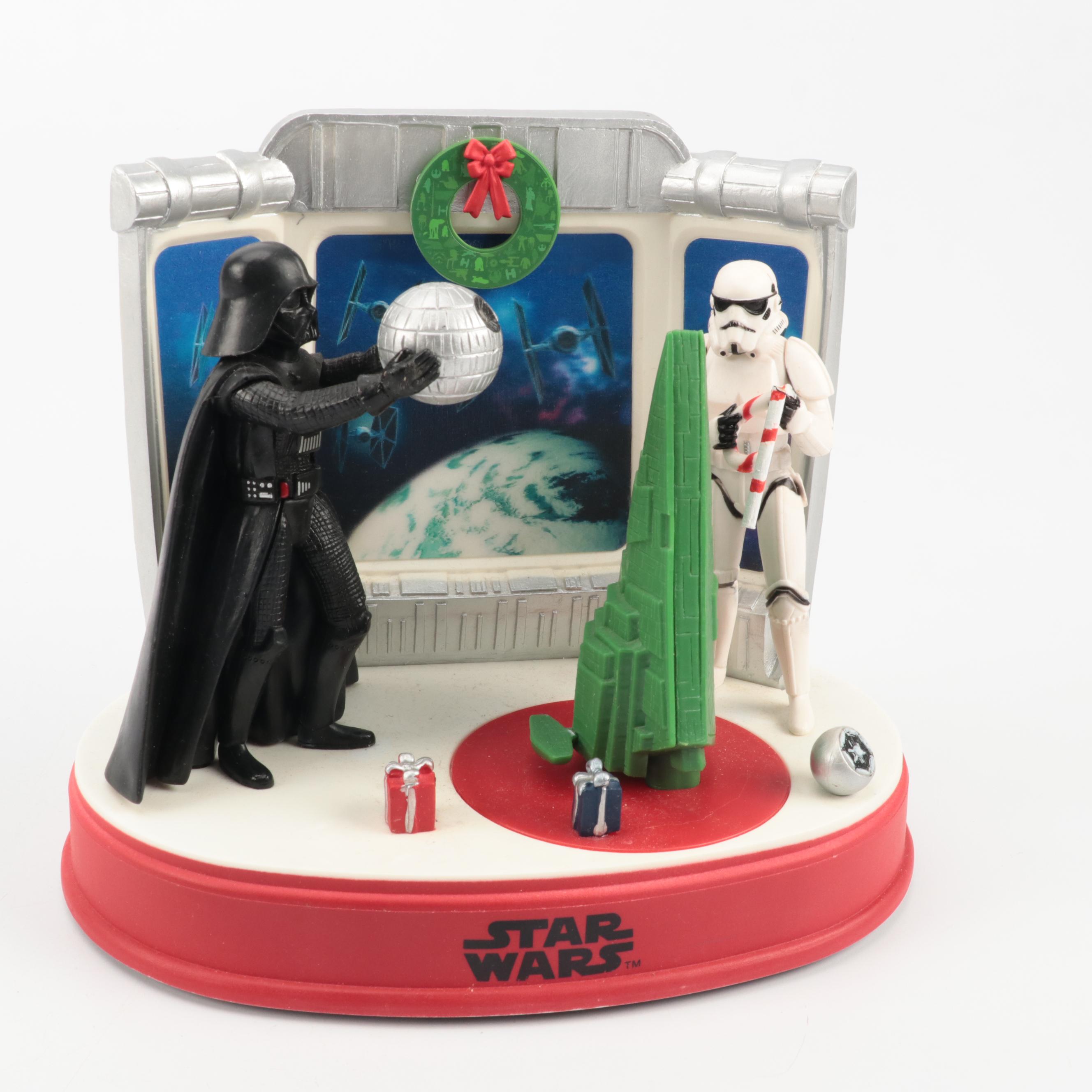 Star Wars Themed Christmas Stocking Holders and Figurines with Other Yoda Figure