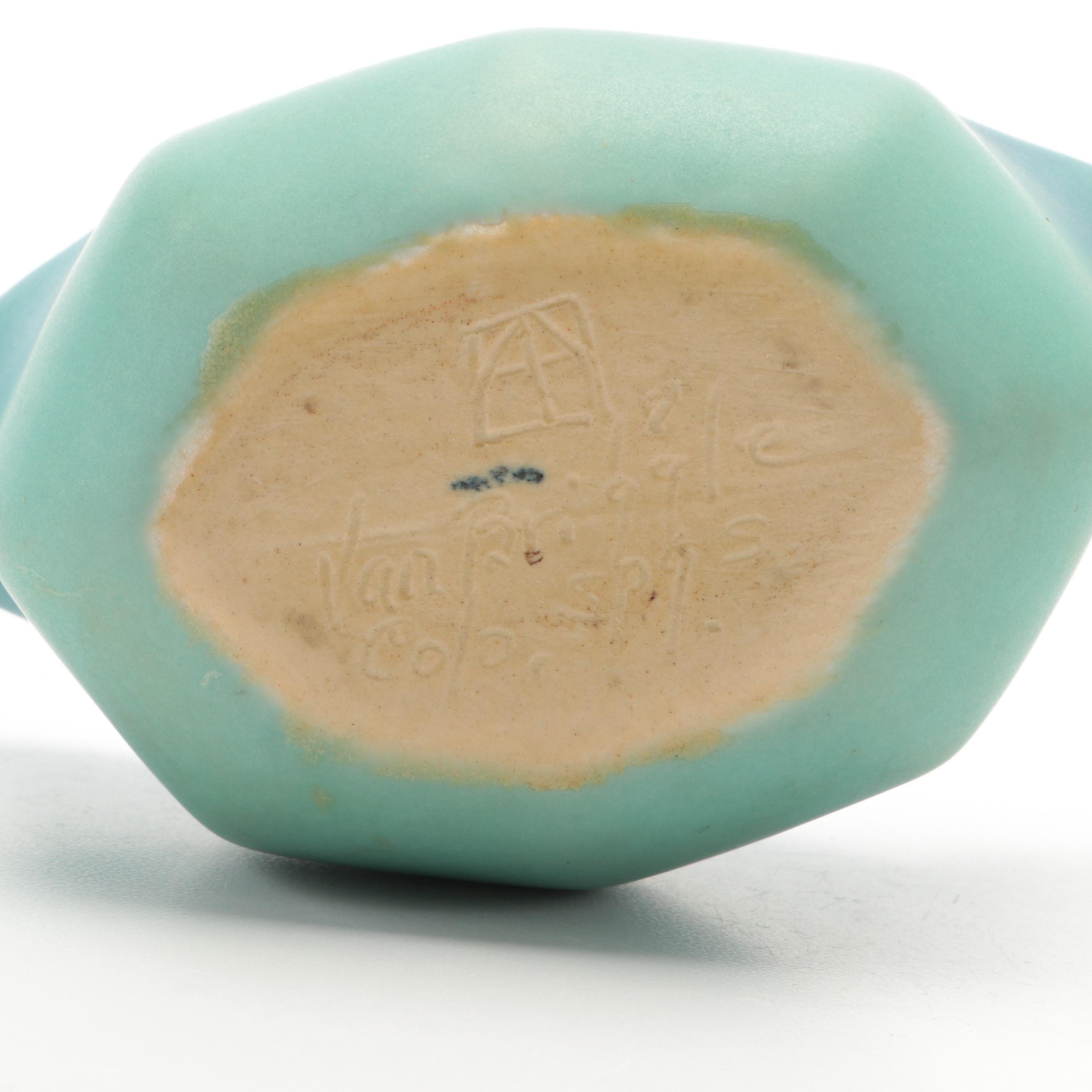 Van Briggle Pottery Ashtray and Scalloped Bowl, Mid to Late 20th Century