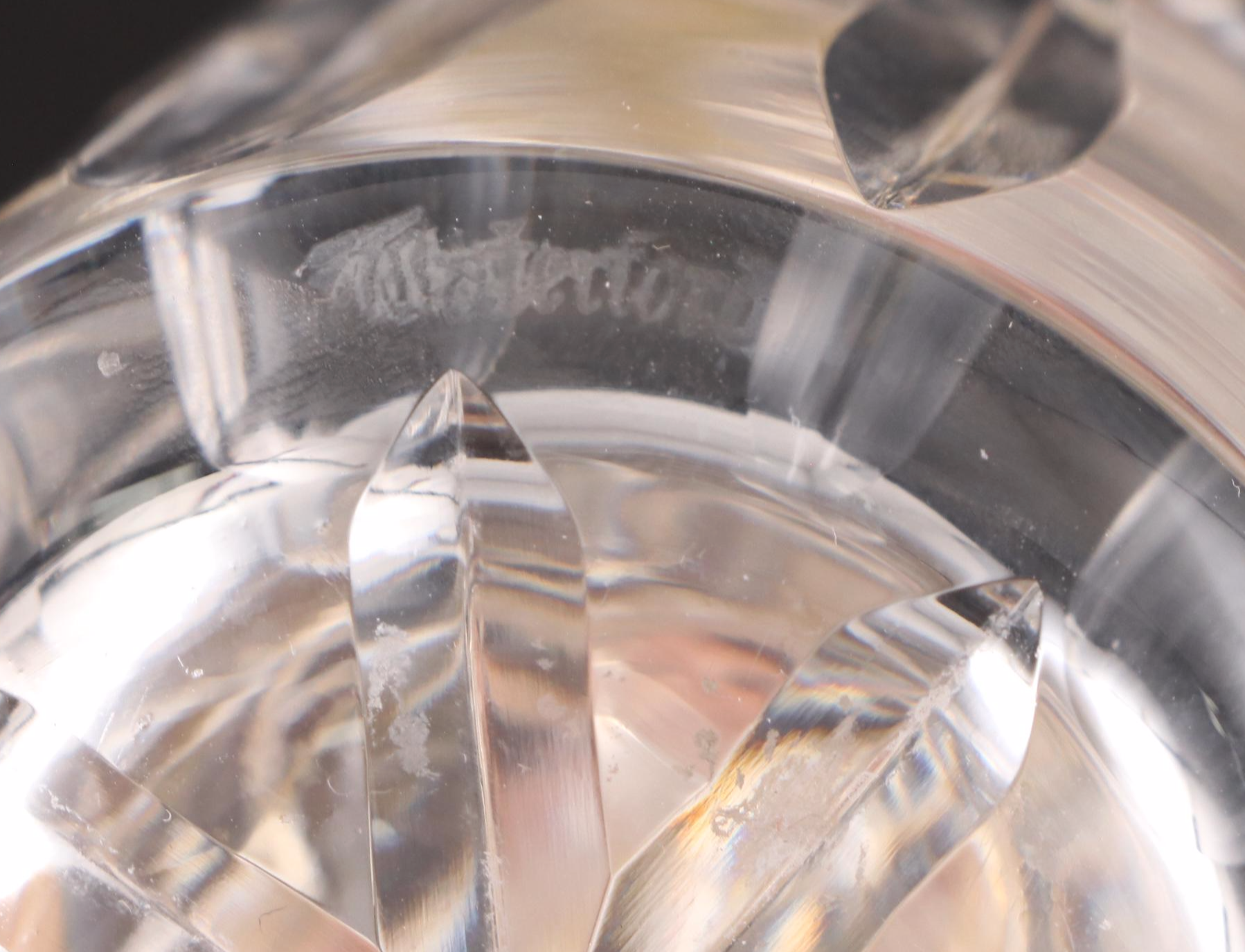 Waterford Crystal Baby Bottle, Late 20th Century