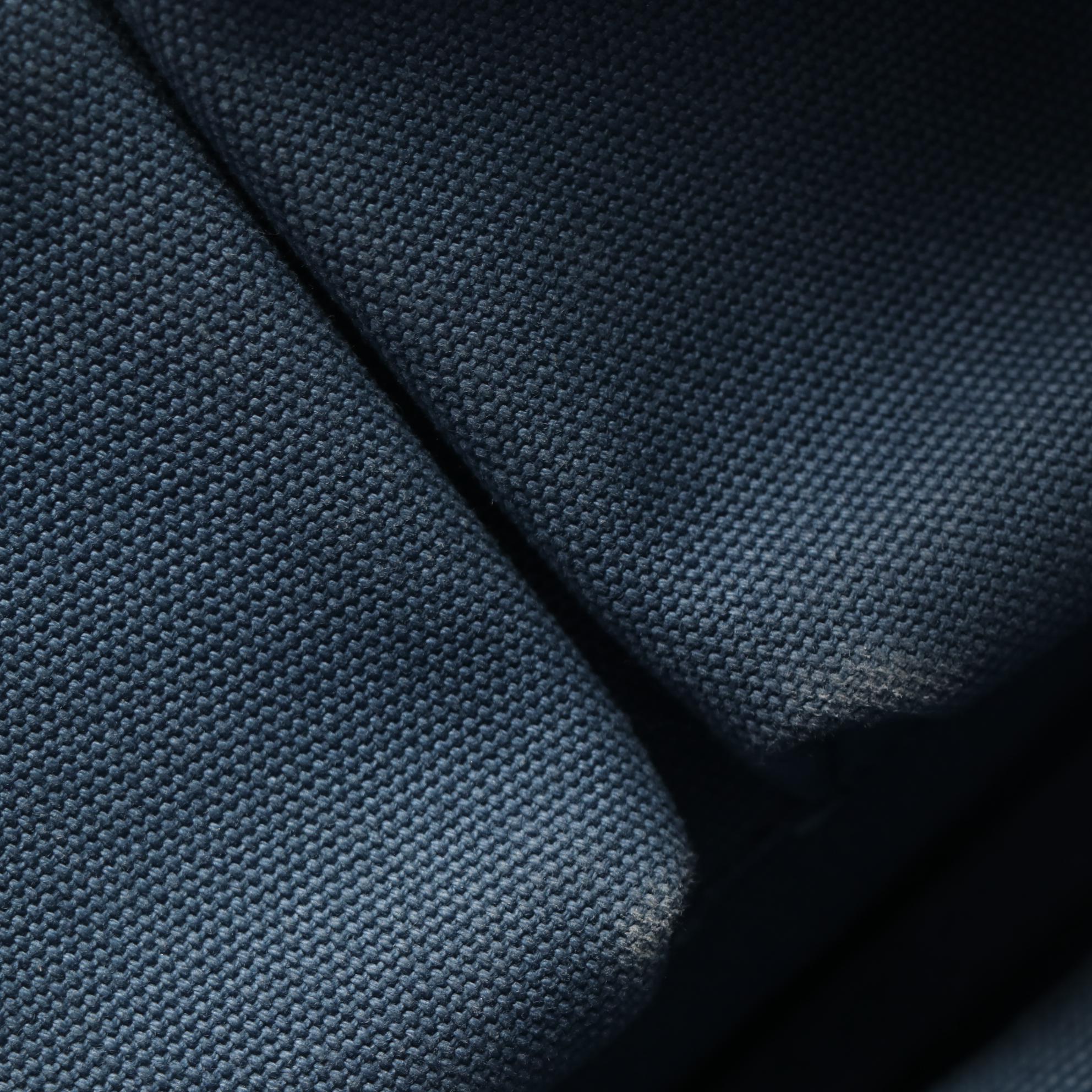 Prada Canapa Shopping Tote in Distressed Denim Tweed Print Canvas