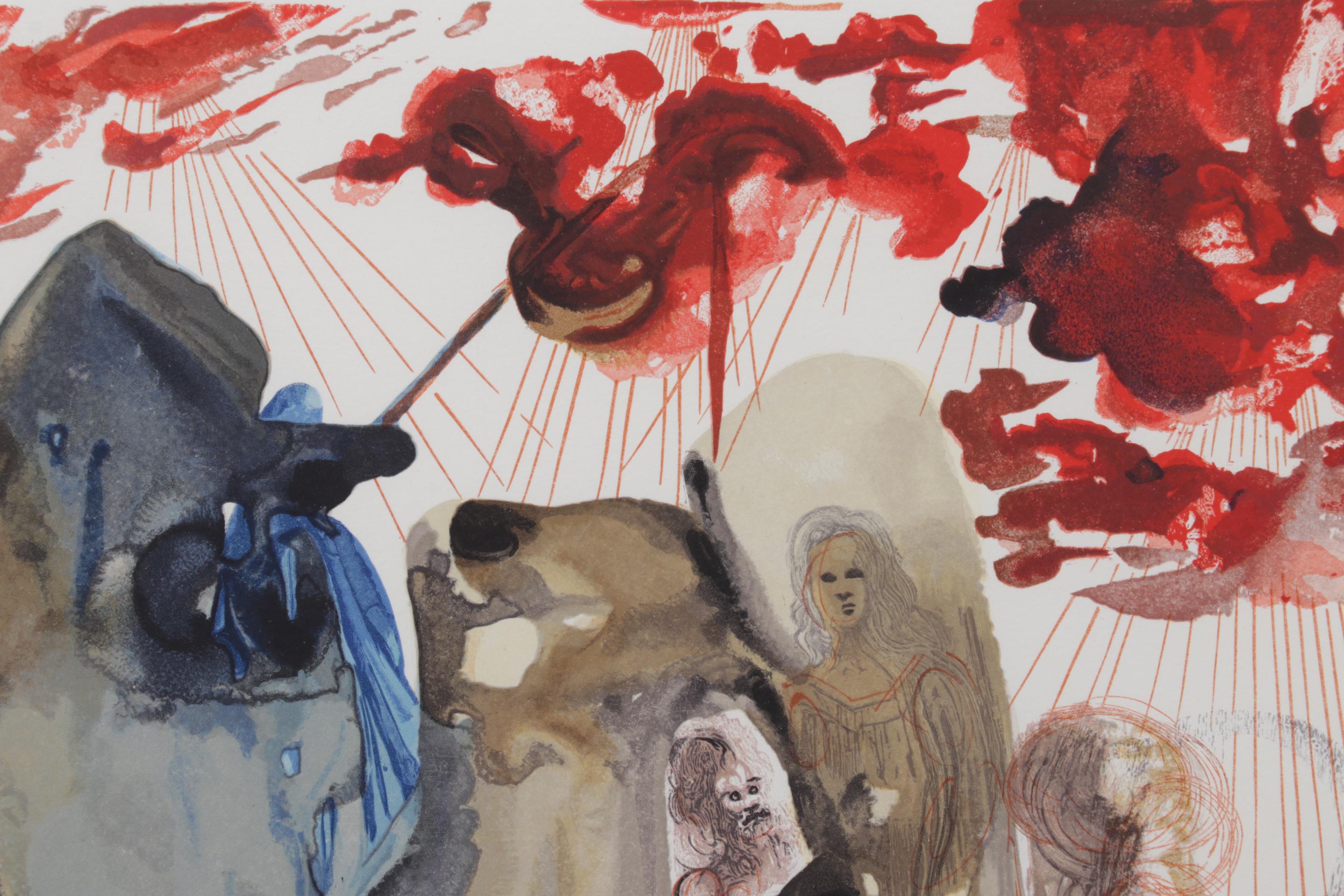 Salvador Dalí Wood Engraving "La Divine Forêt"