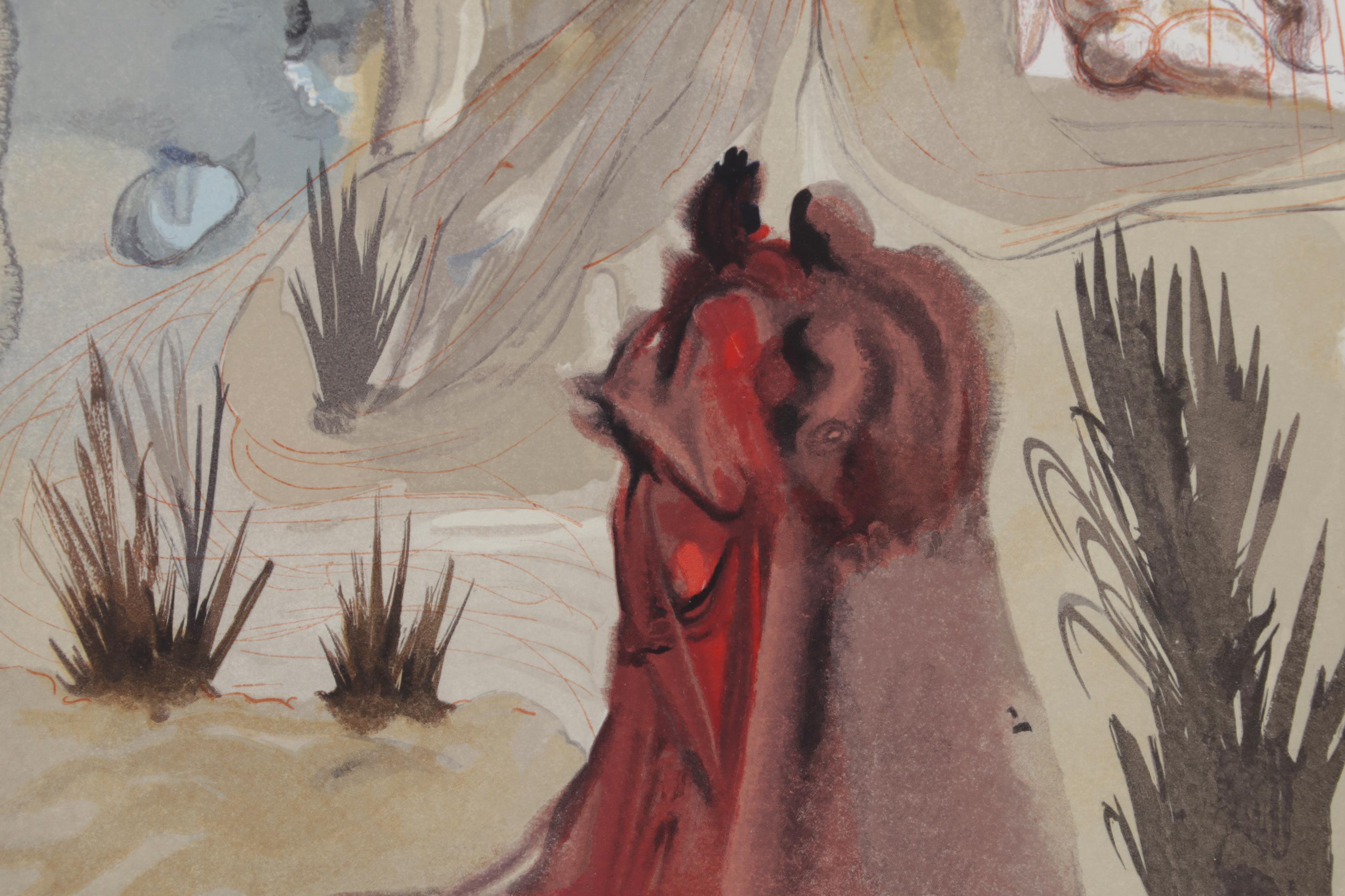 Salvador Dalí Wood Engraving "La Divine Forêt"