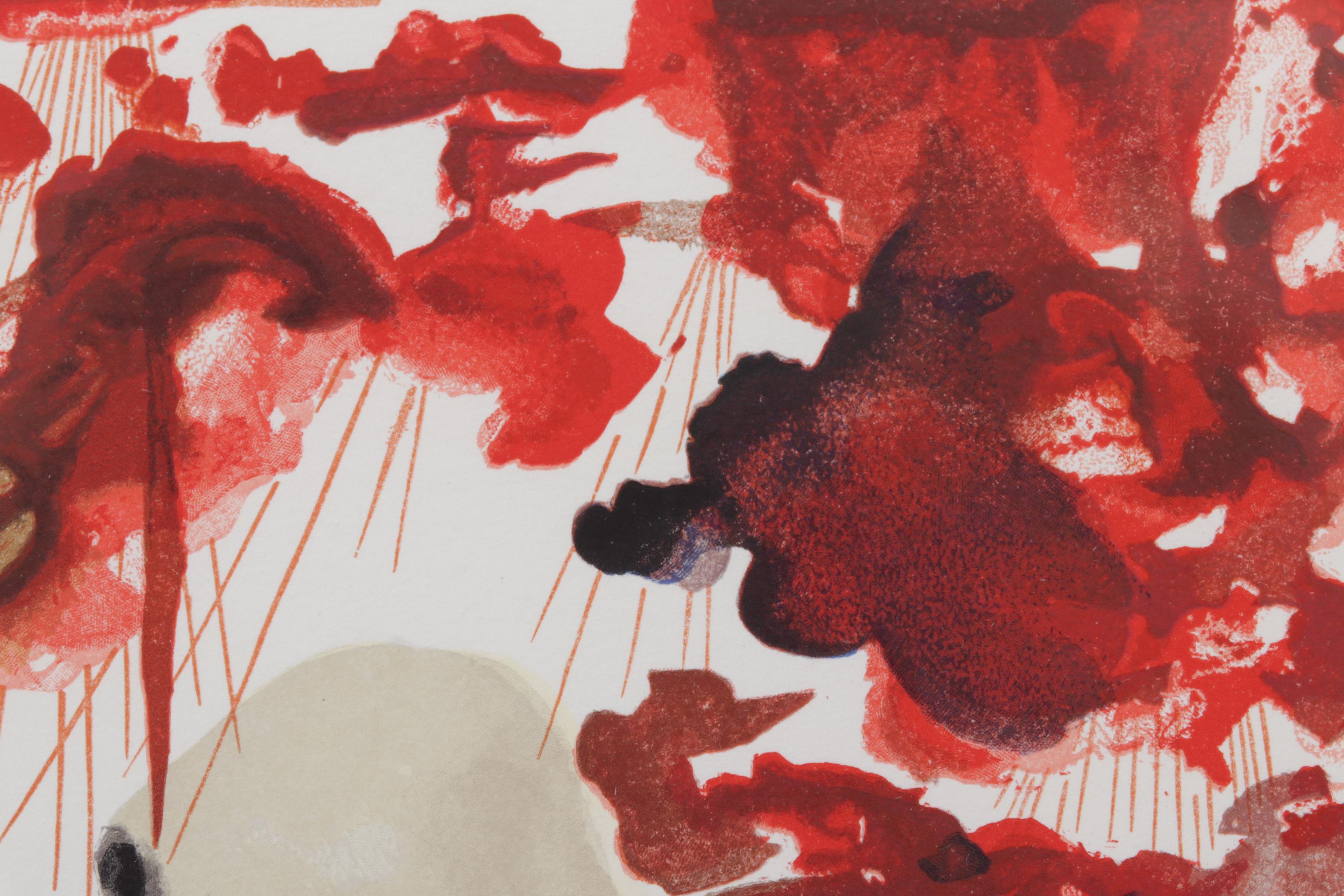 Salvador Dalí Wood Engraving "La Divine Forêt"