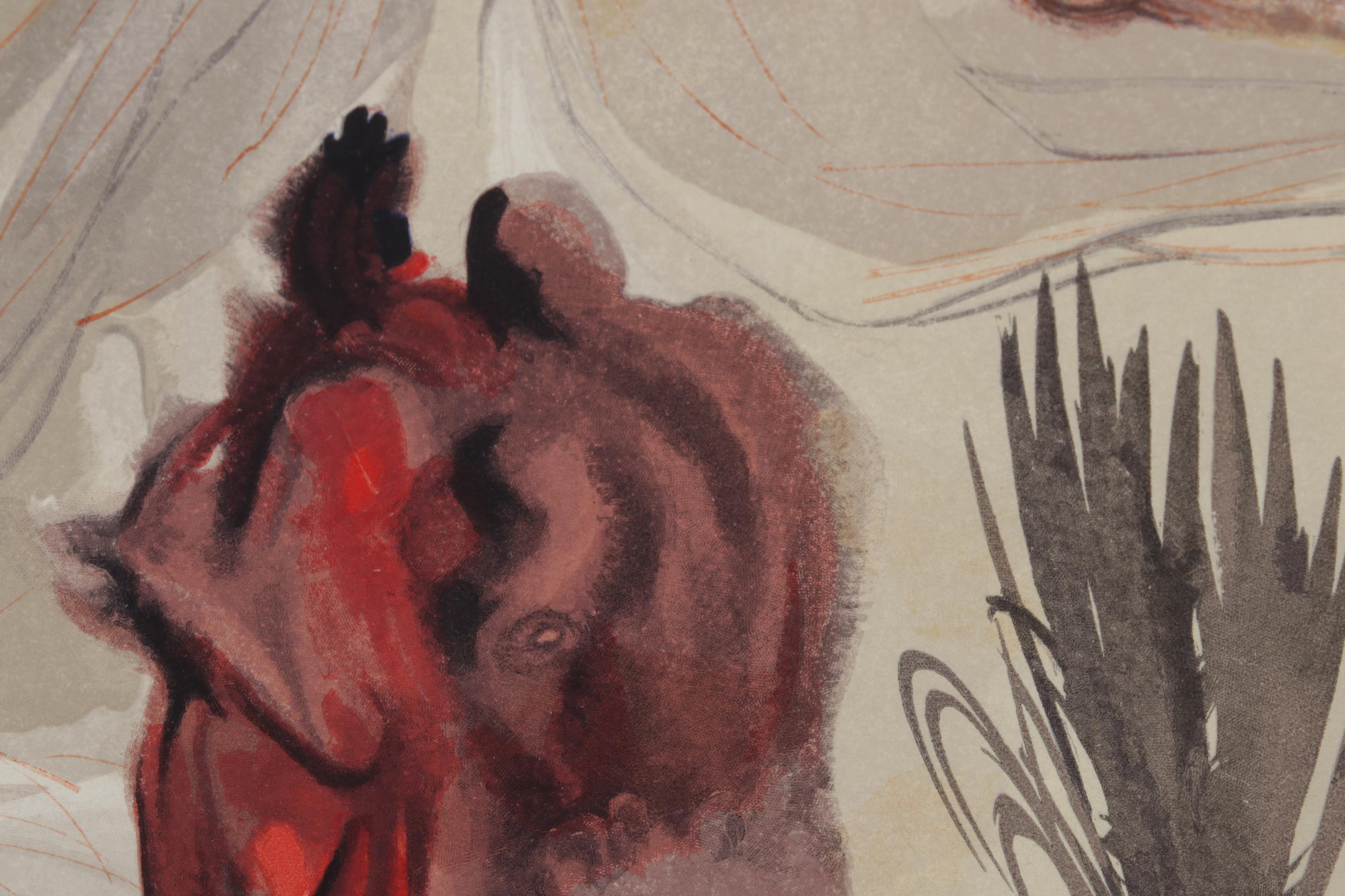 Salvador Dalí Wood Engraving "La Divine Forêt"