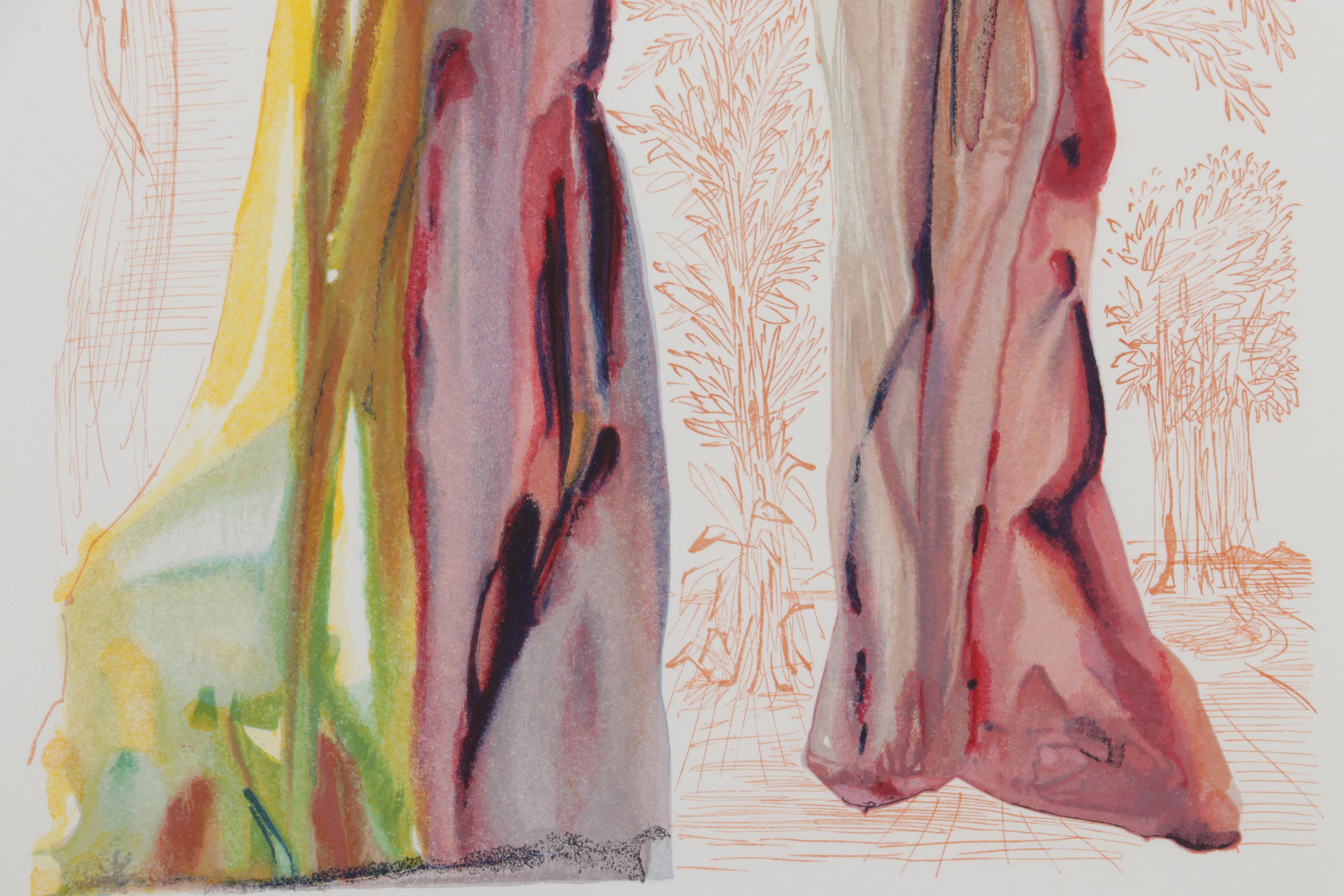 Salvador Dalí Wood Engraving "Les Dernières Paroles de Virgil"