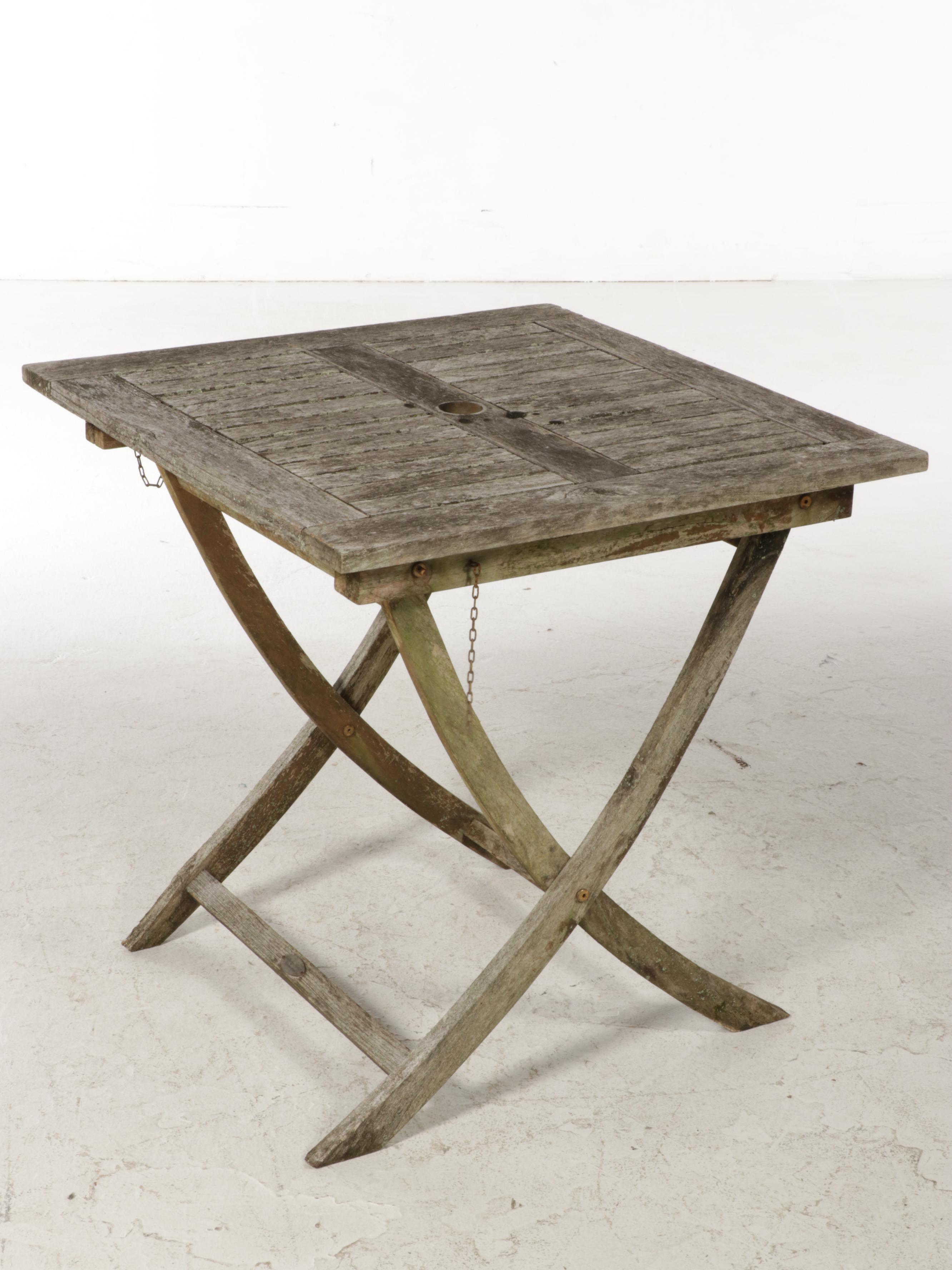 Teak Patio Table and Chair Set