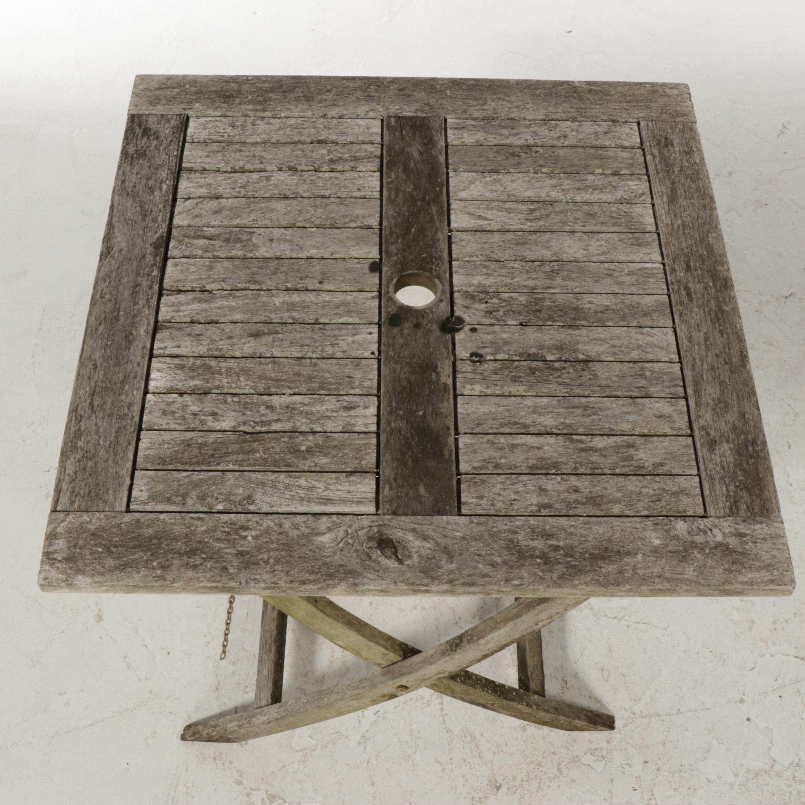 Teak Patio Table and Chair Set