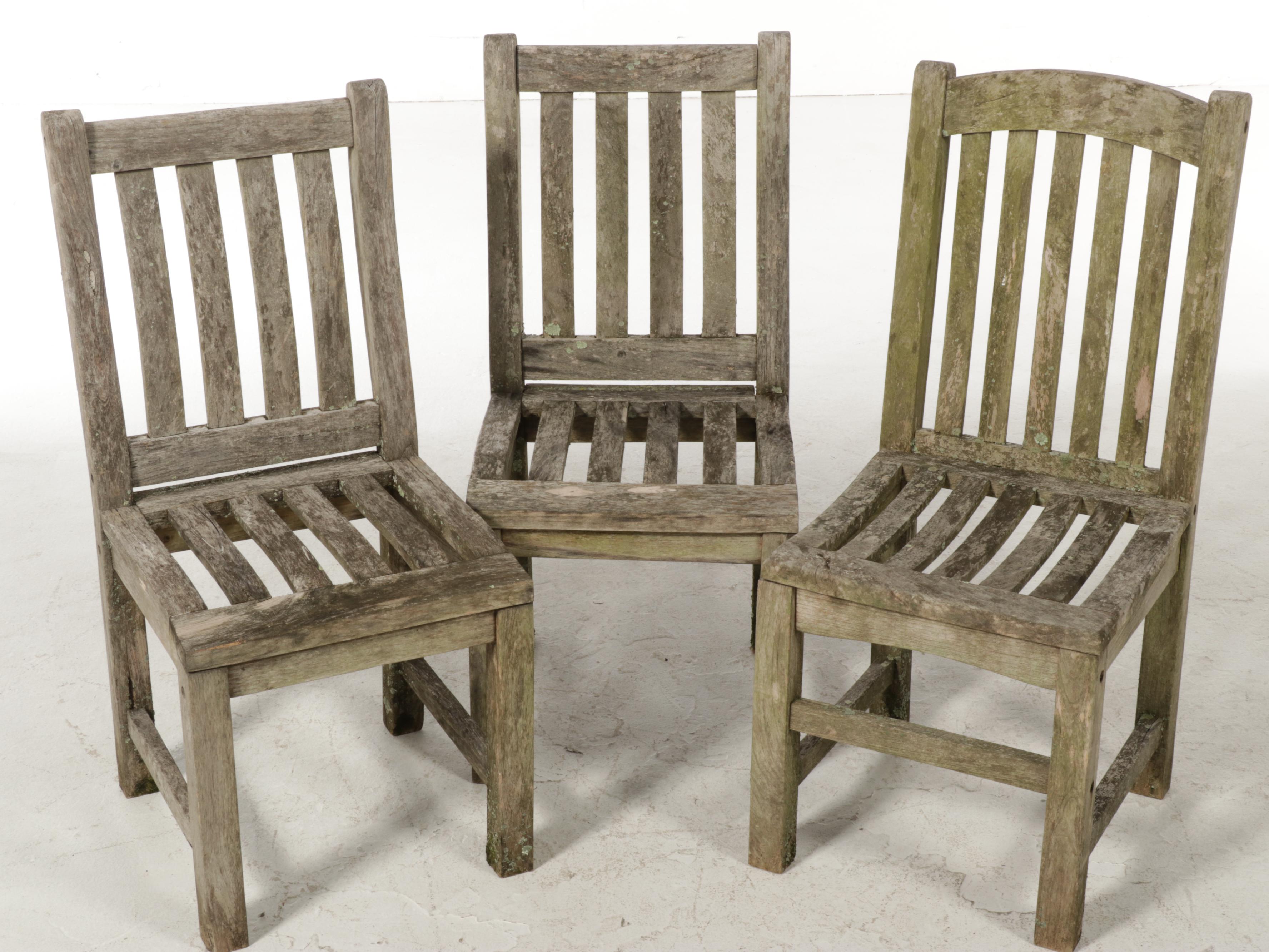 Teak Patio Table and Chair Set