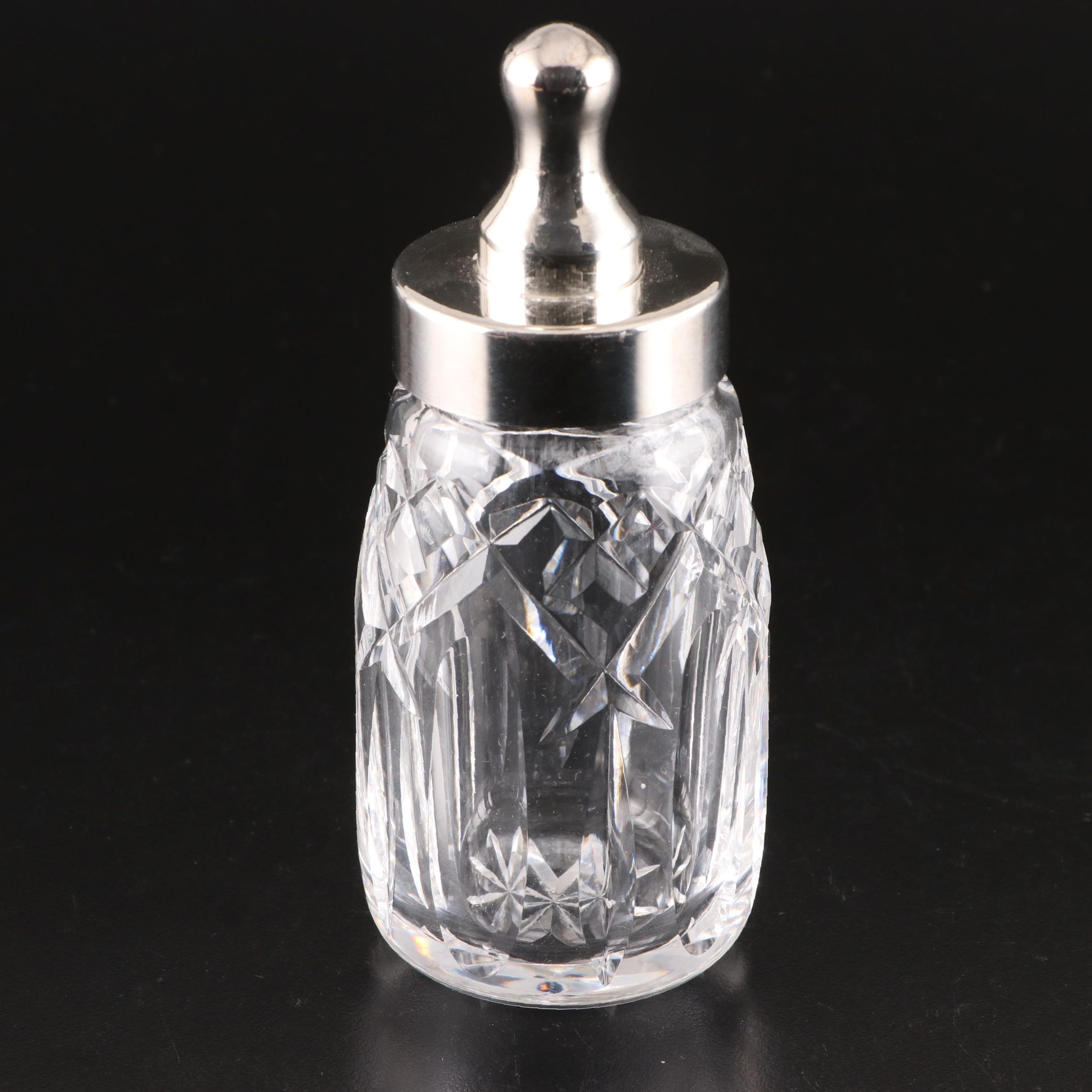Waterford Crystal Baby Bottle, Late 20th Century