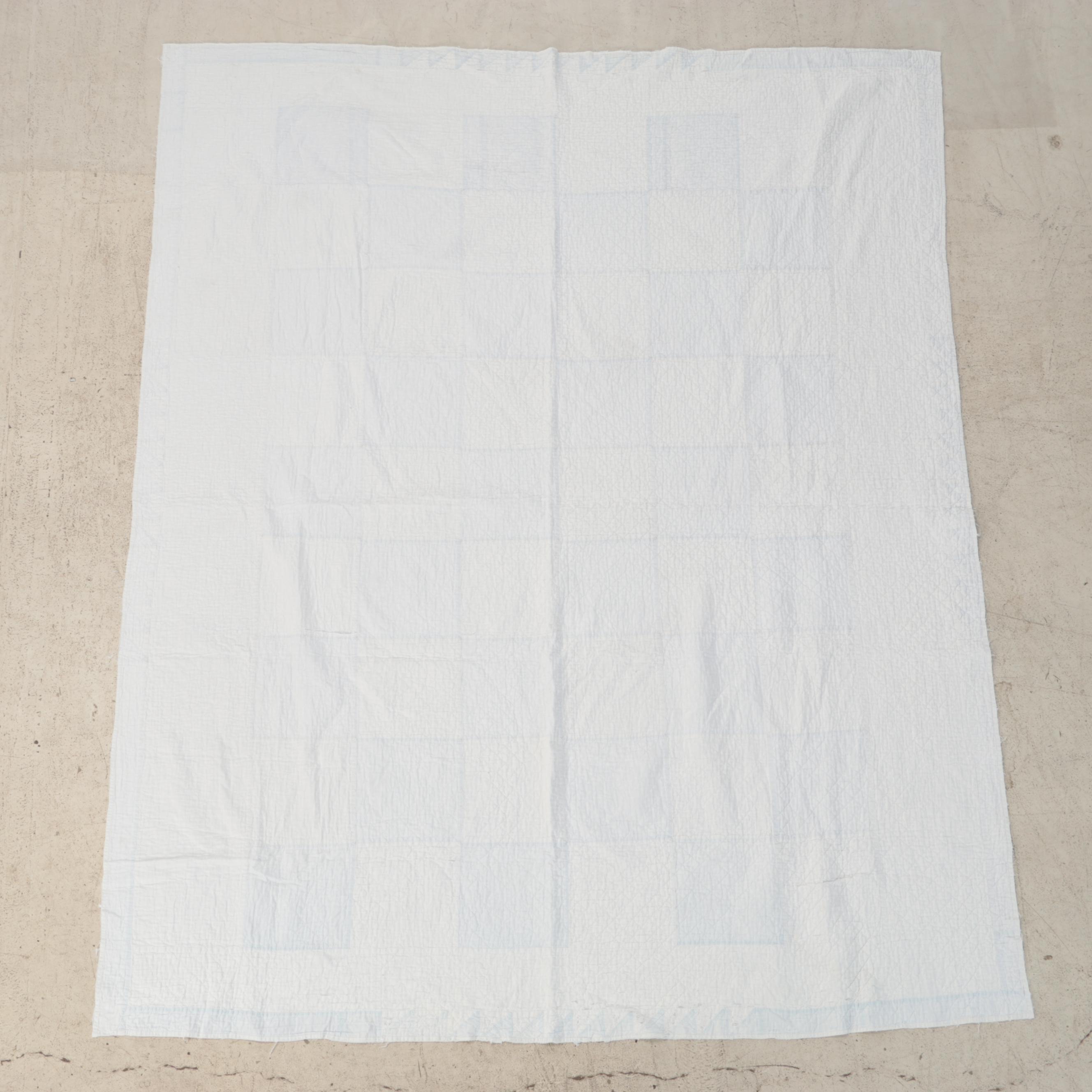 "Dresden Plate" Appliqué Quilt with Hand-Pieced Quilt