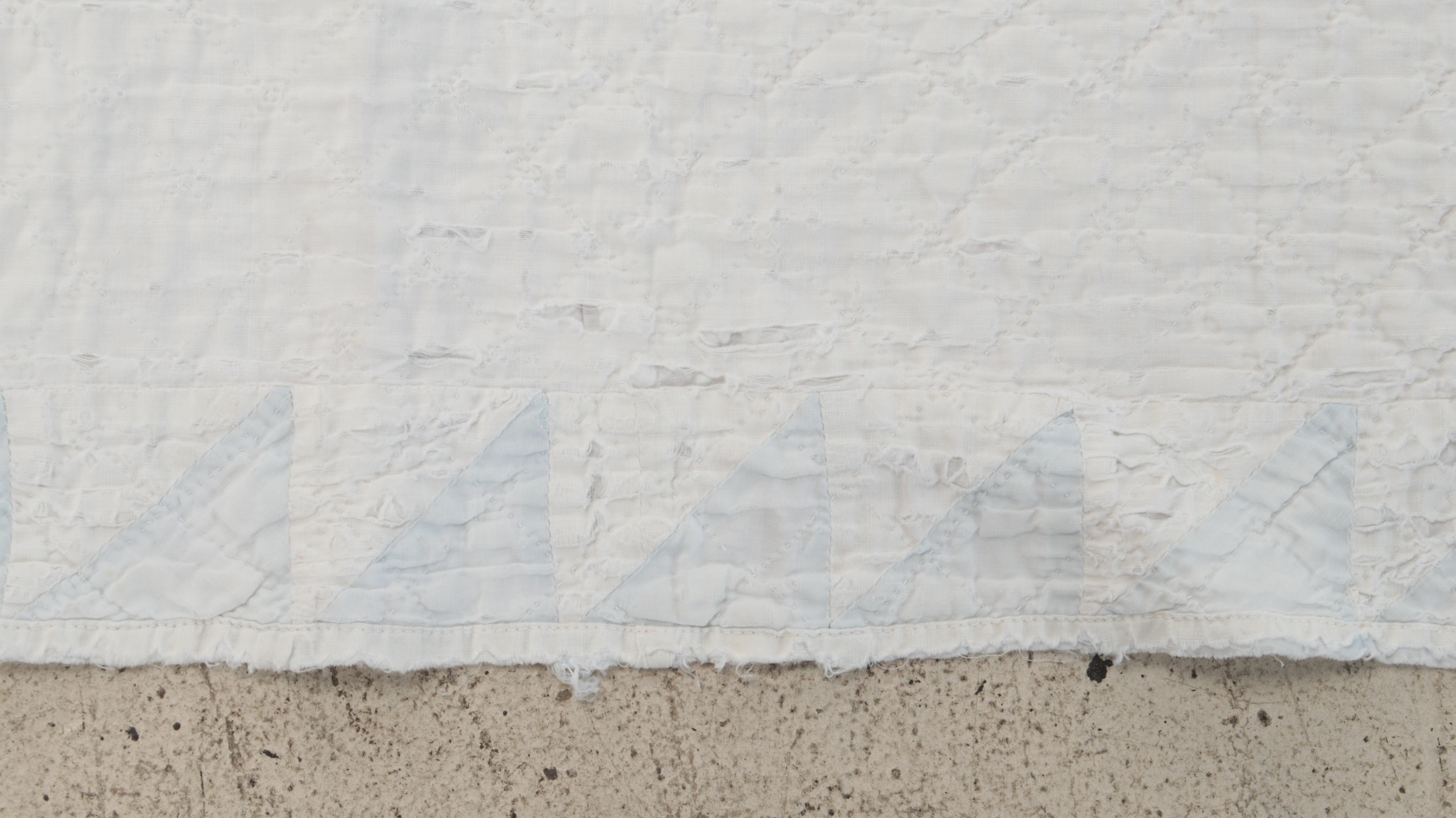 "Dresden Plate" Appliqué Quilt with Hand-Pieced Quilt