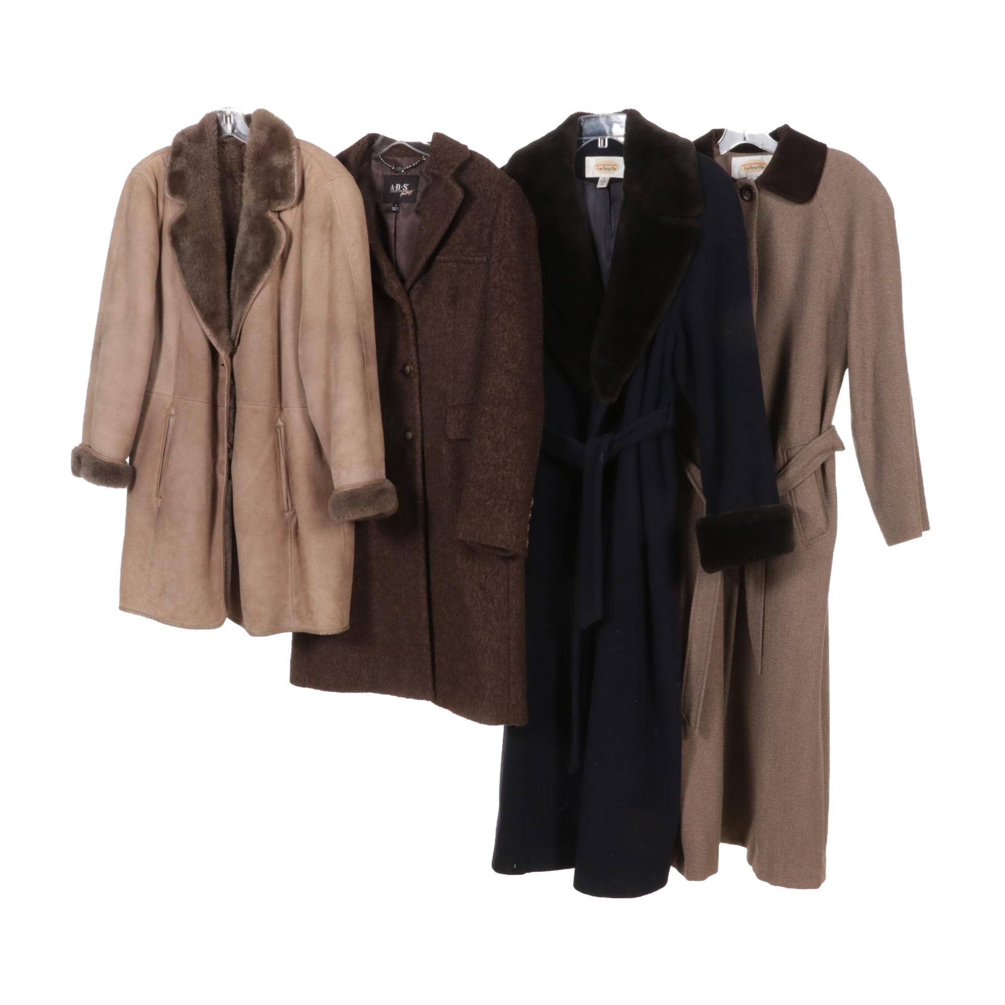 Talbots Wool Coats, Shearling Coat, with Other Coat