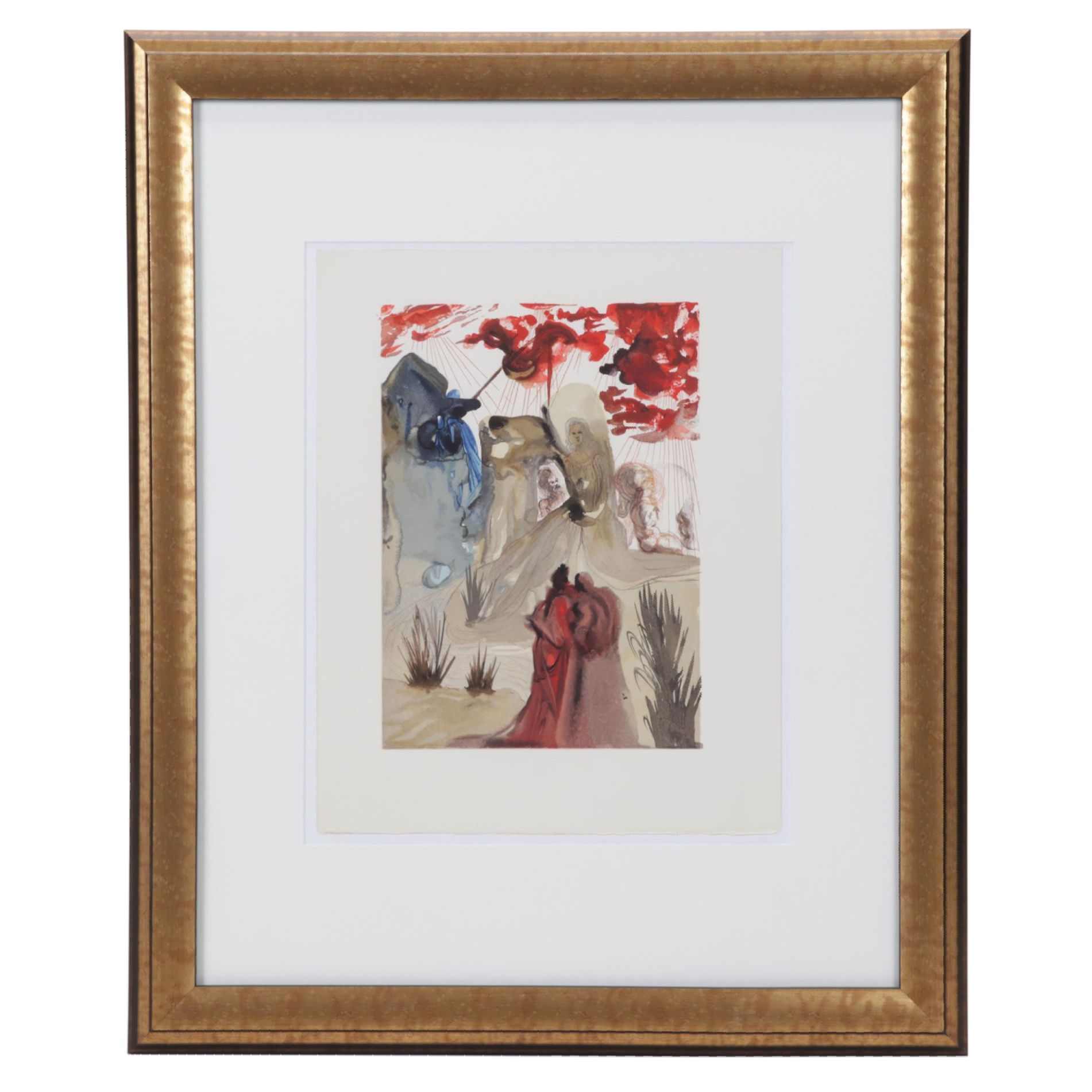 Salvador Dalí Wood Engraving "La Divine Forêt"