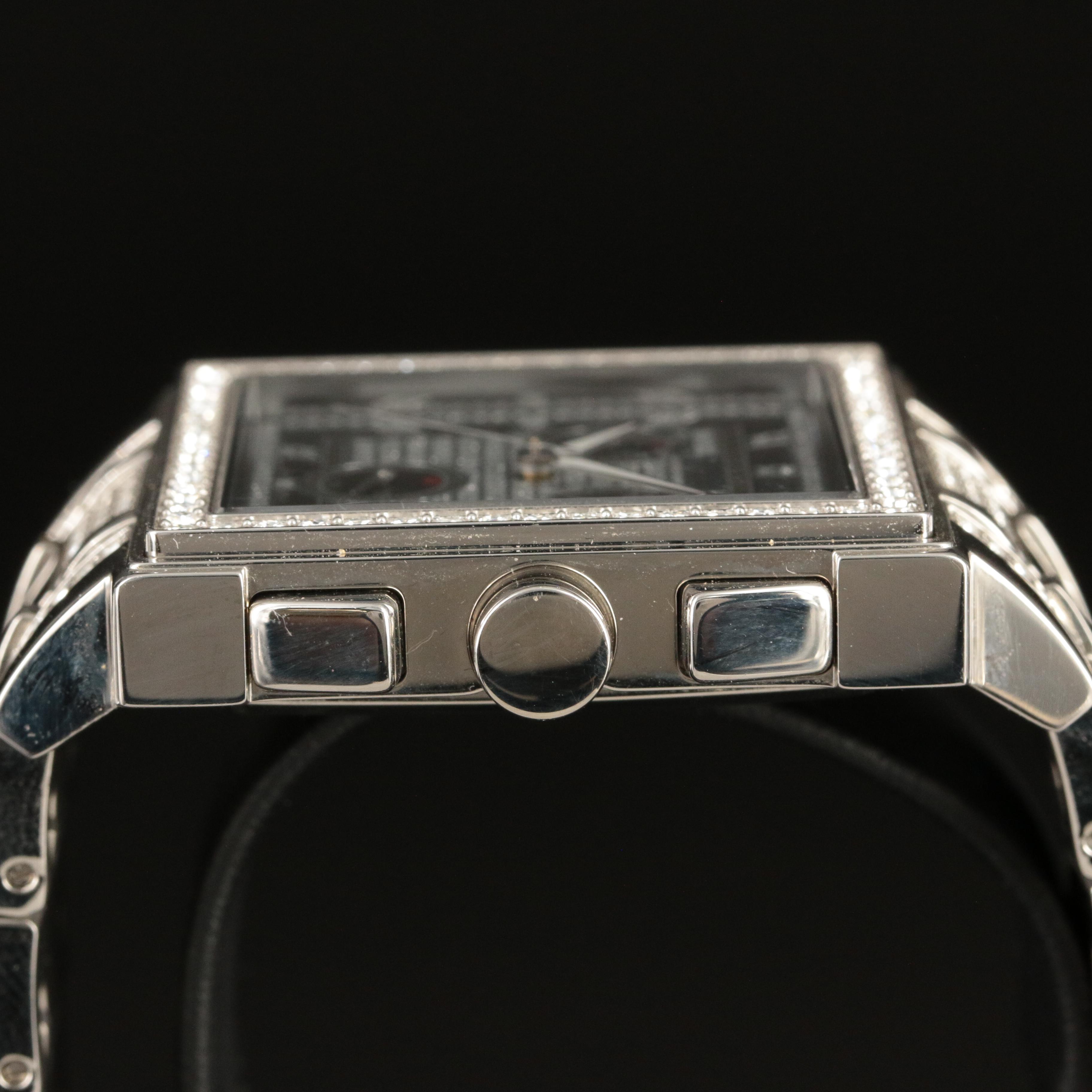 Wittnauer Crystal-Covered Quartz Chronograph Watch